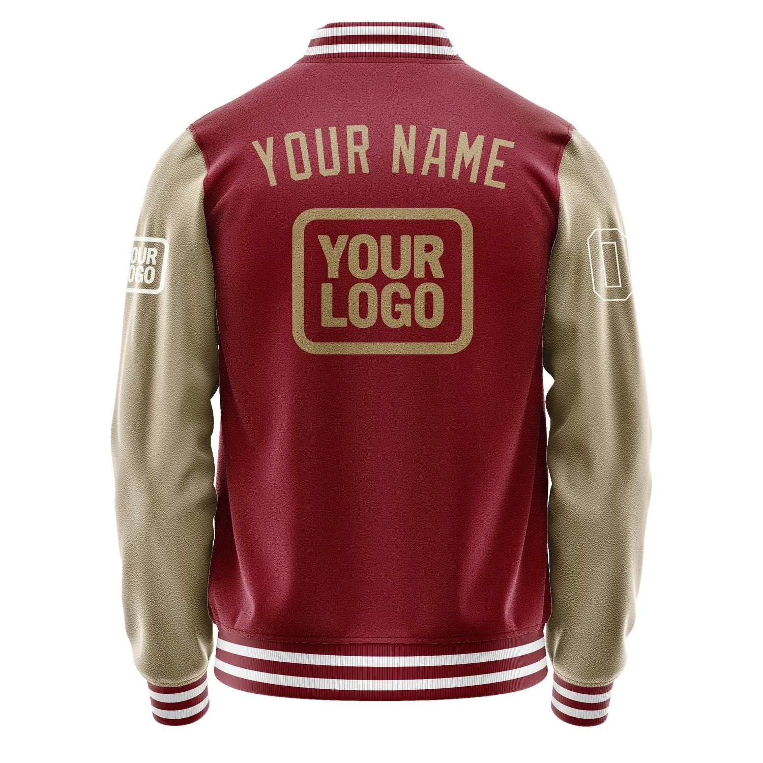 Custom Crimson Red Light Khaki Jacket sold by Tailorly product image thumbnail 4