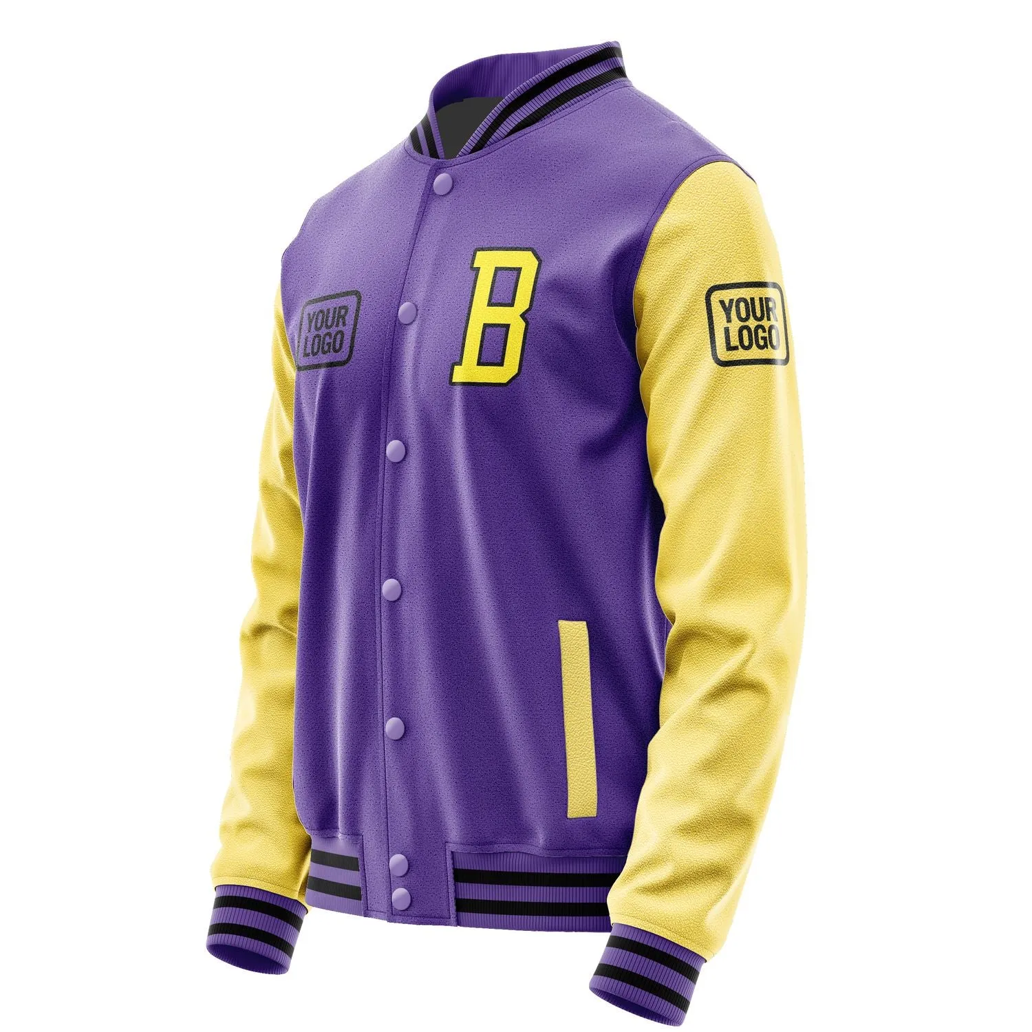 Custom Light Purple Light Yellow Jacket sold by Tailorly product image thumbnail 3
