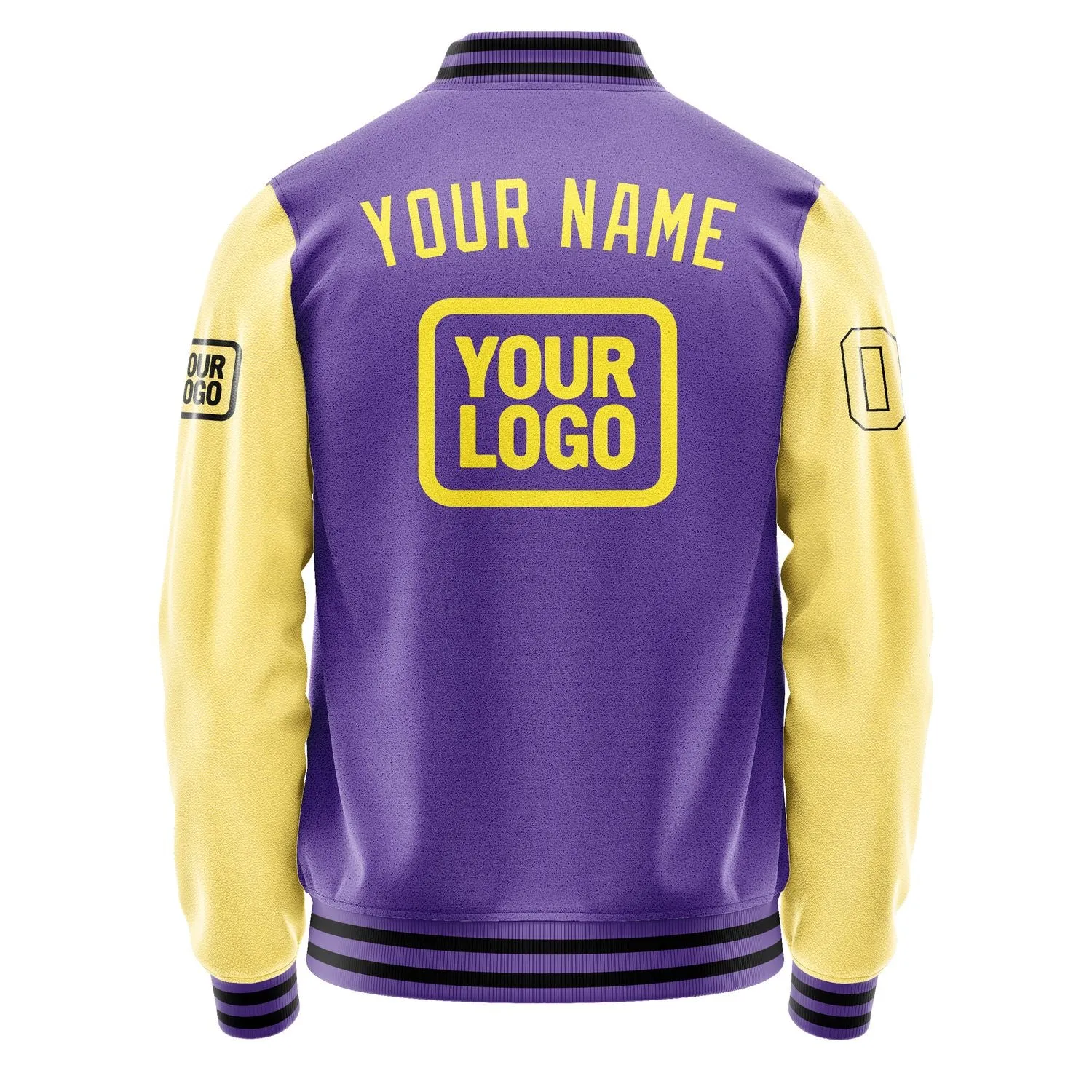 Custom Light Purple Light Yellow Jacket sold by Tailorly product image thumbnail 4