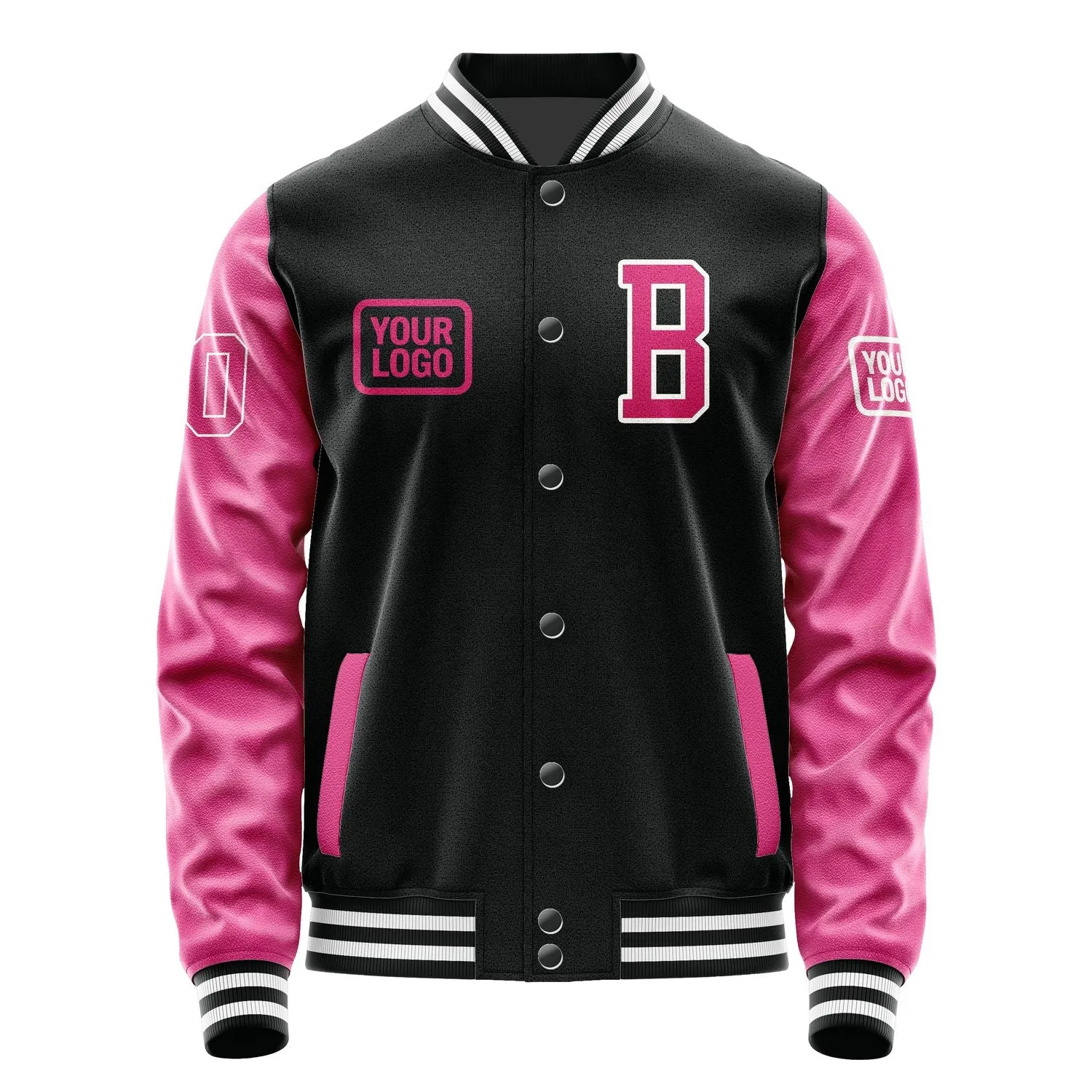 Custom Black Pink Jacket sold by Tailorly product image thumbnail 2