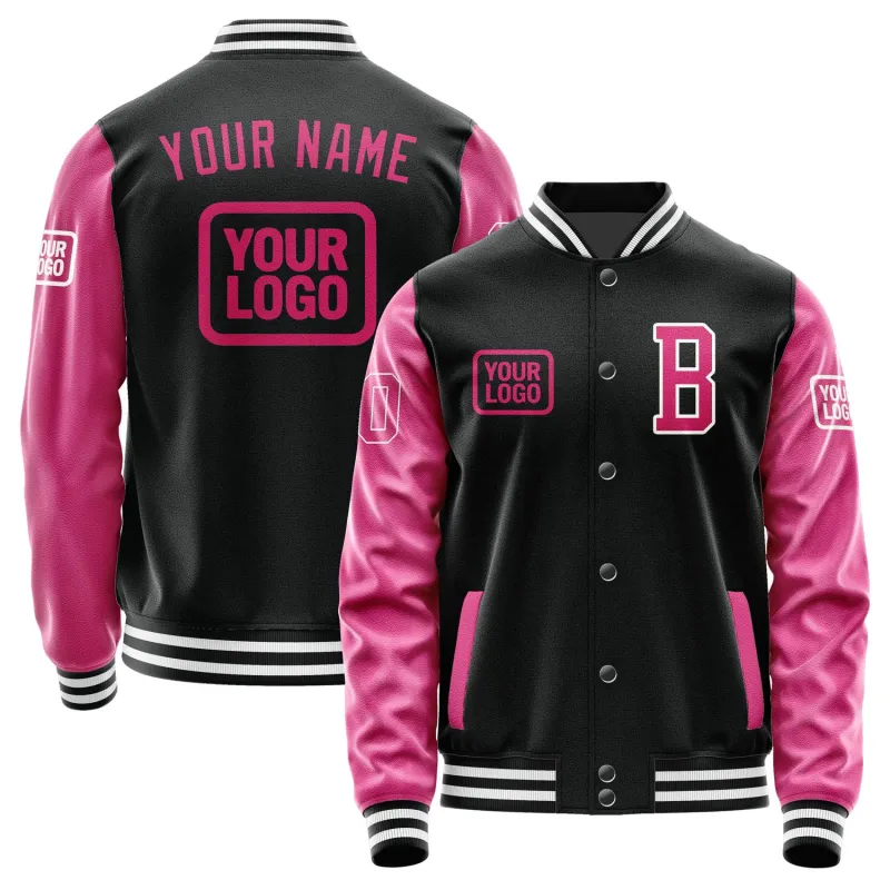 Custom Black Pink Jacket sold by Tailorly