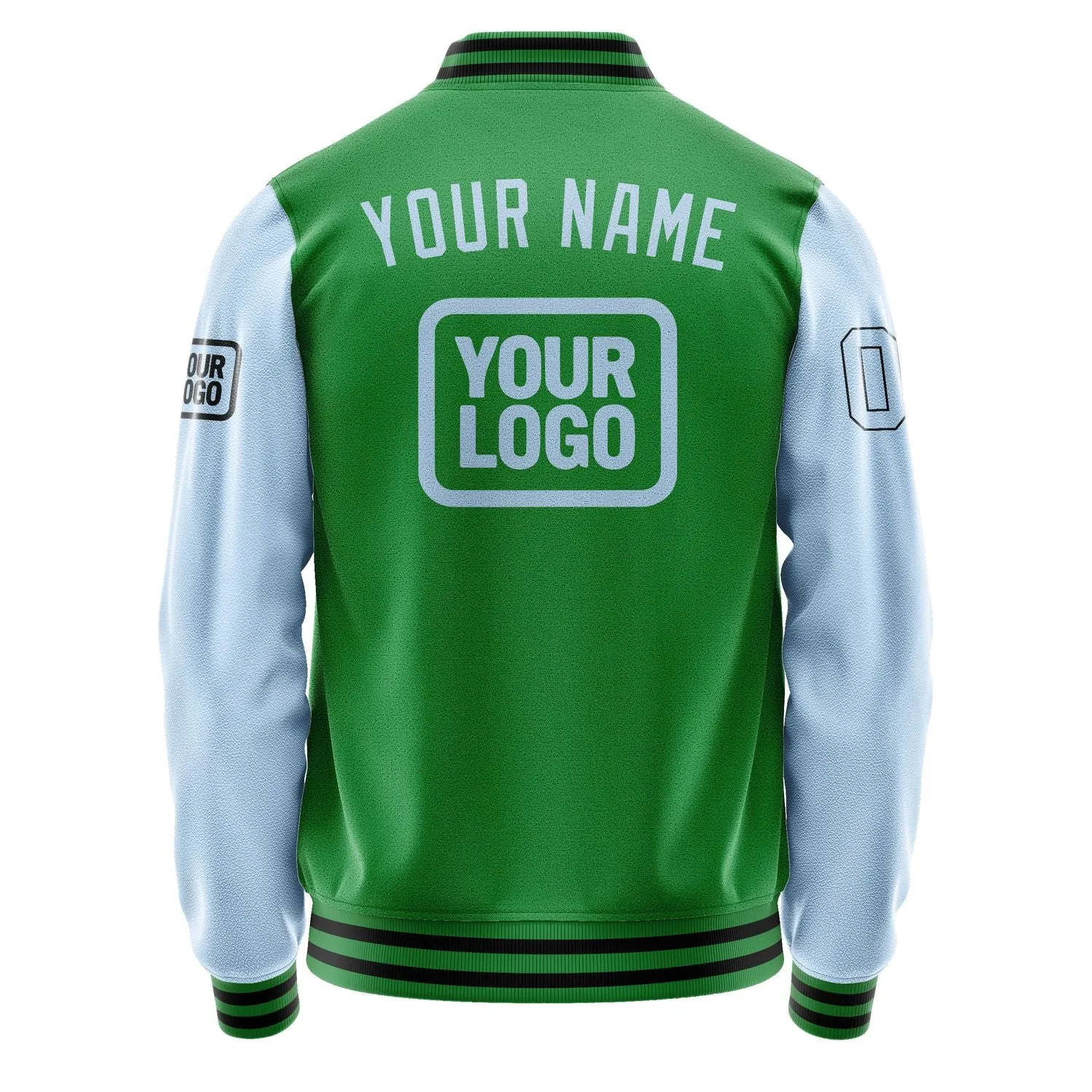 Custom Emerald Green Light Blue Jacket sold by Tailorly product image thumbnail 4