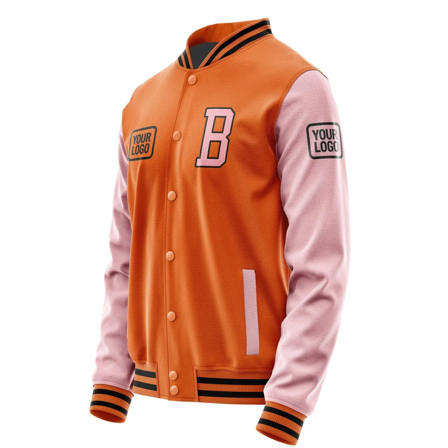 Custom Orange Light Pink Jacket sold by Tailorly product image thumbnail 3