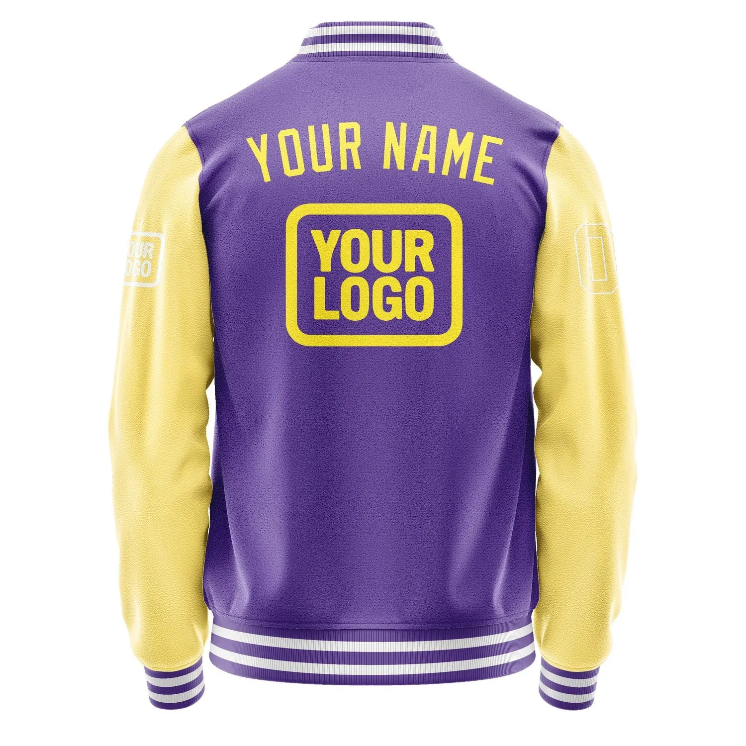 Custom Light Purple Light Yellow Jacket sold by Tailorly product image thumbnail 4