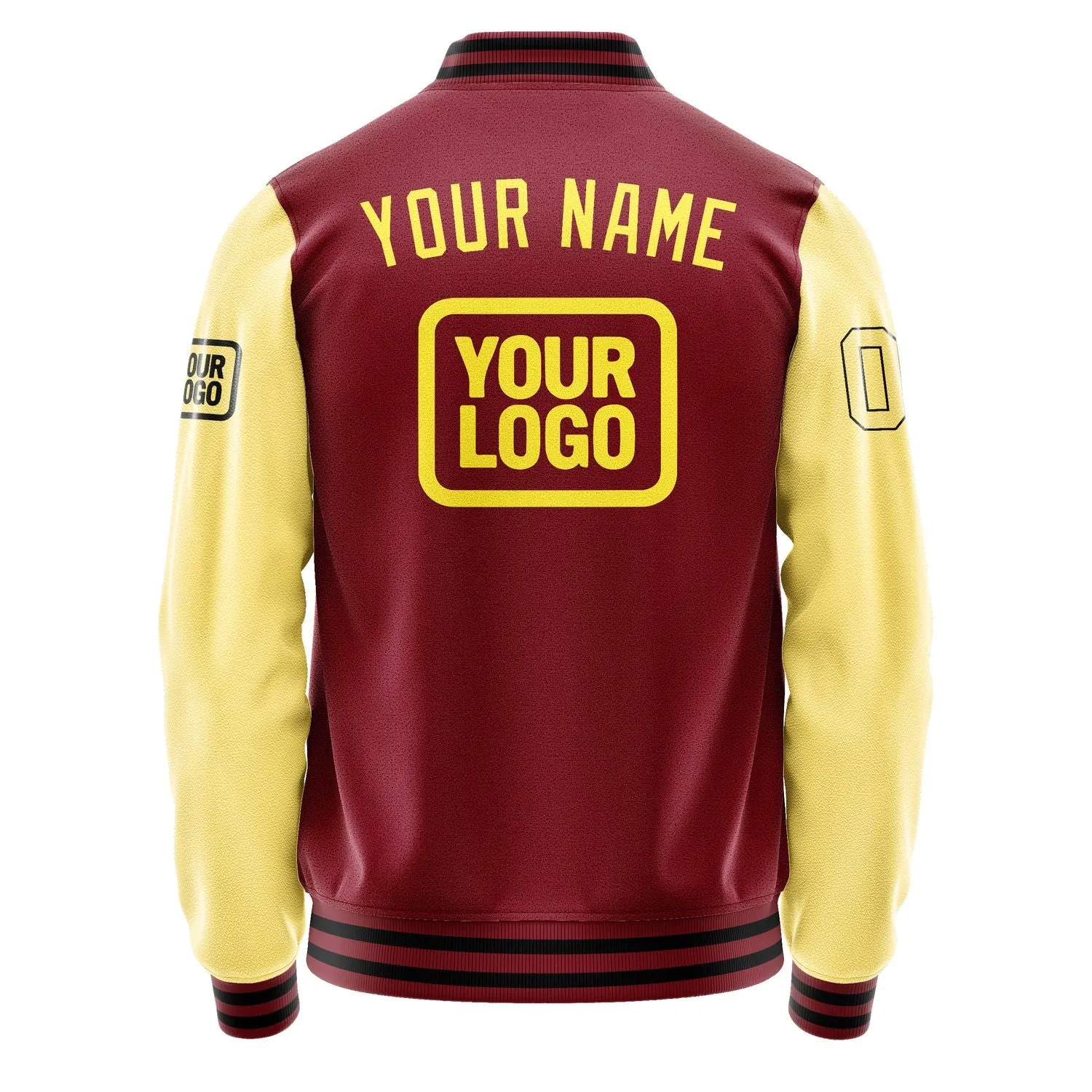 Custom Crimson Red Light Yellow Jacket sold by Tailorly product image thumbnail 4