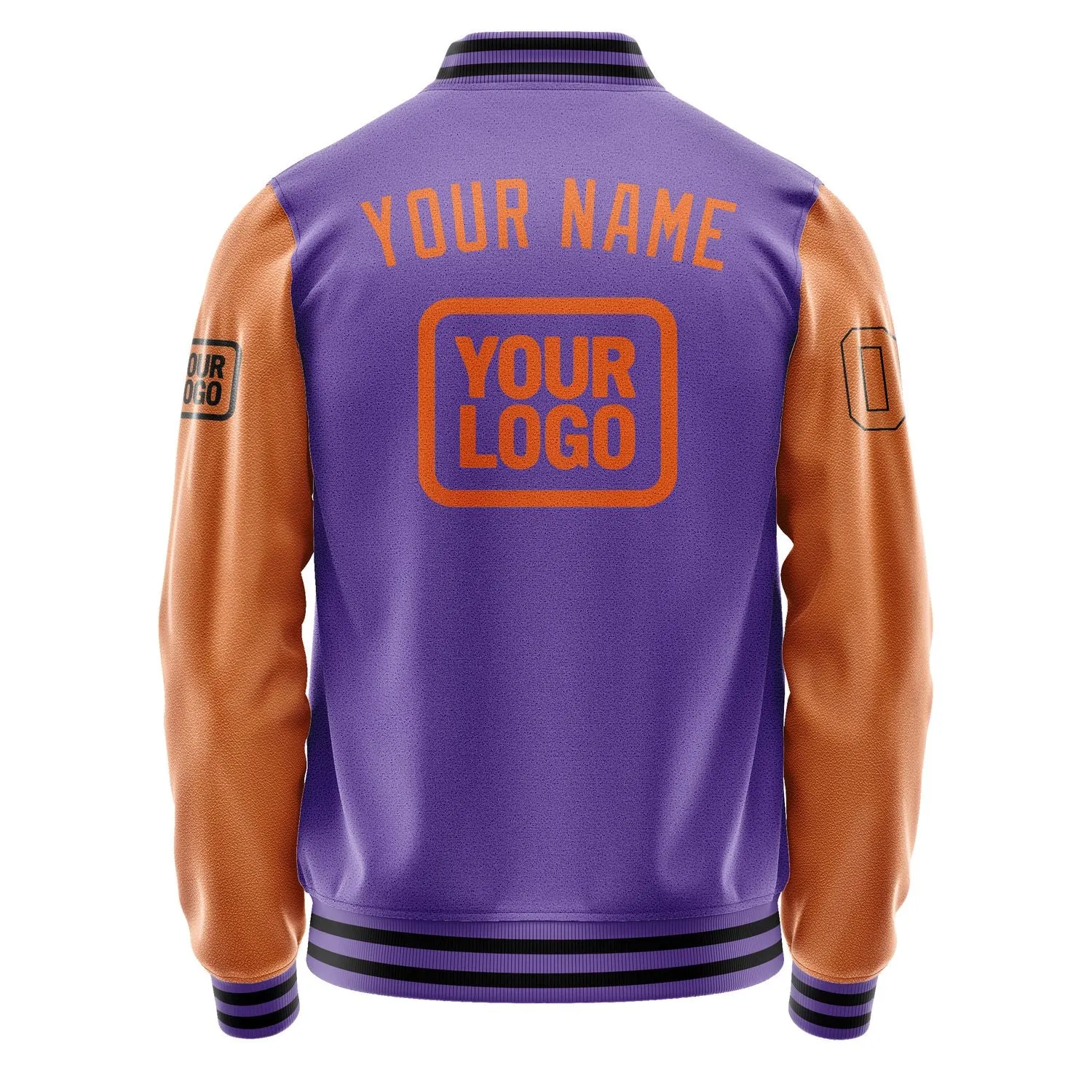 Custom Light Purple Orange Jacket sold by Tailorly product image thumbnail 4