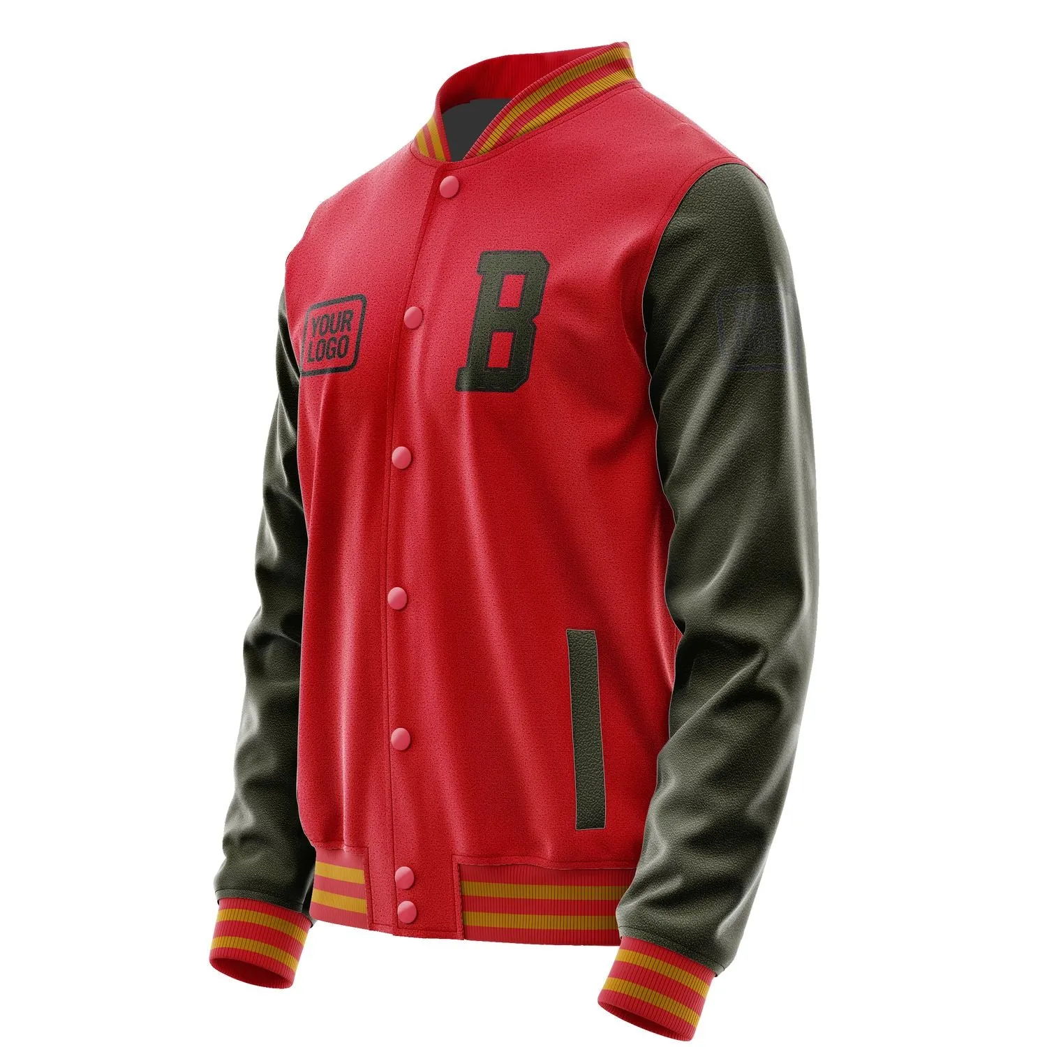Custom Red Olive Jacket sold by Tailorly product image thumbnail 3