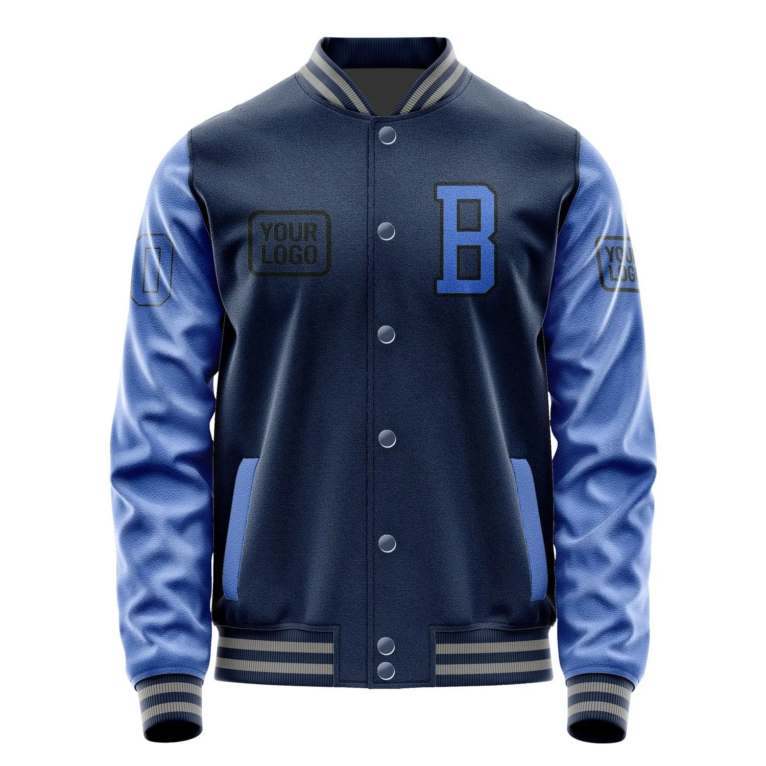 Custom Blue Sky Blue Jacket sold by Tailorly product image thumbnail 2