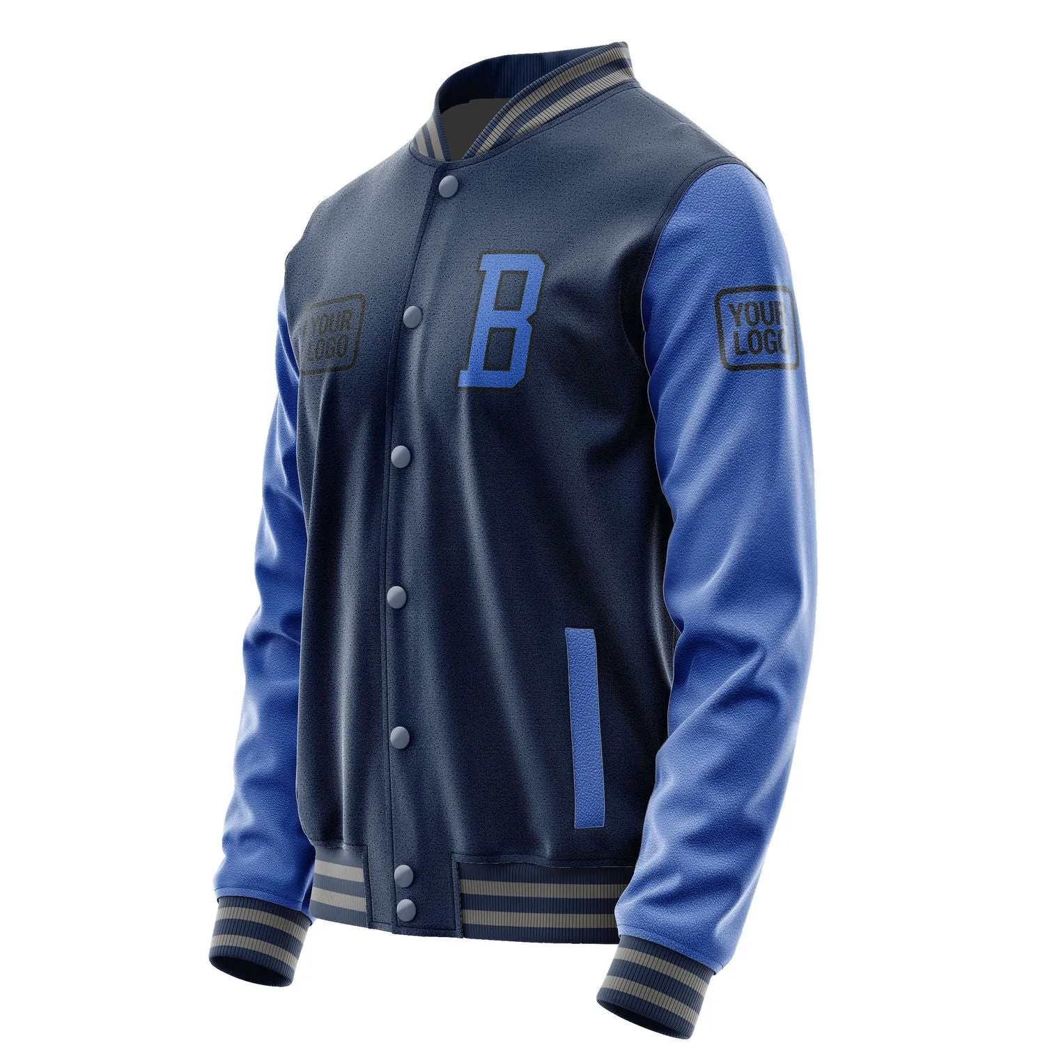 Custom Blue Sky Blue Jacket sold by Tailorly product image thumbnail 3