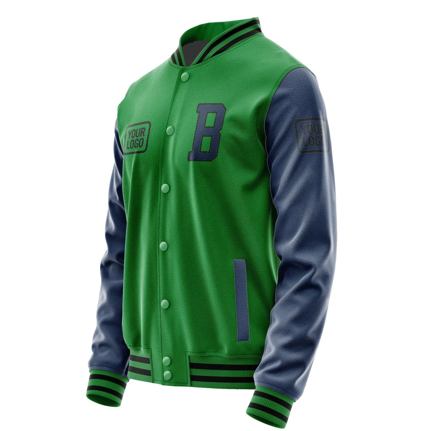Custom Emerald Green Blue Jacket sold by Tailorly product image thumbnail 3