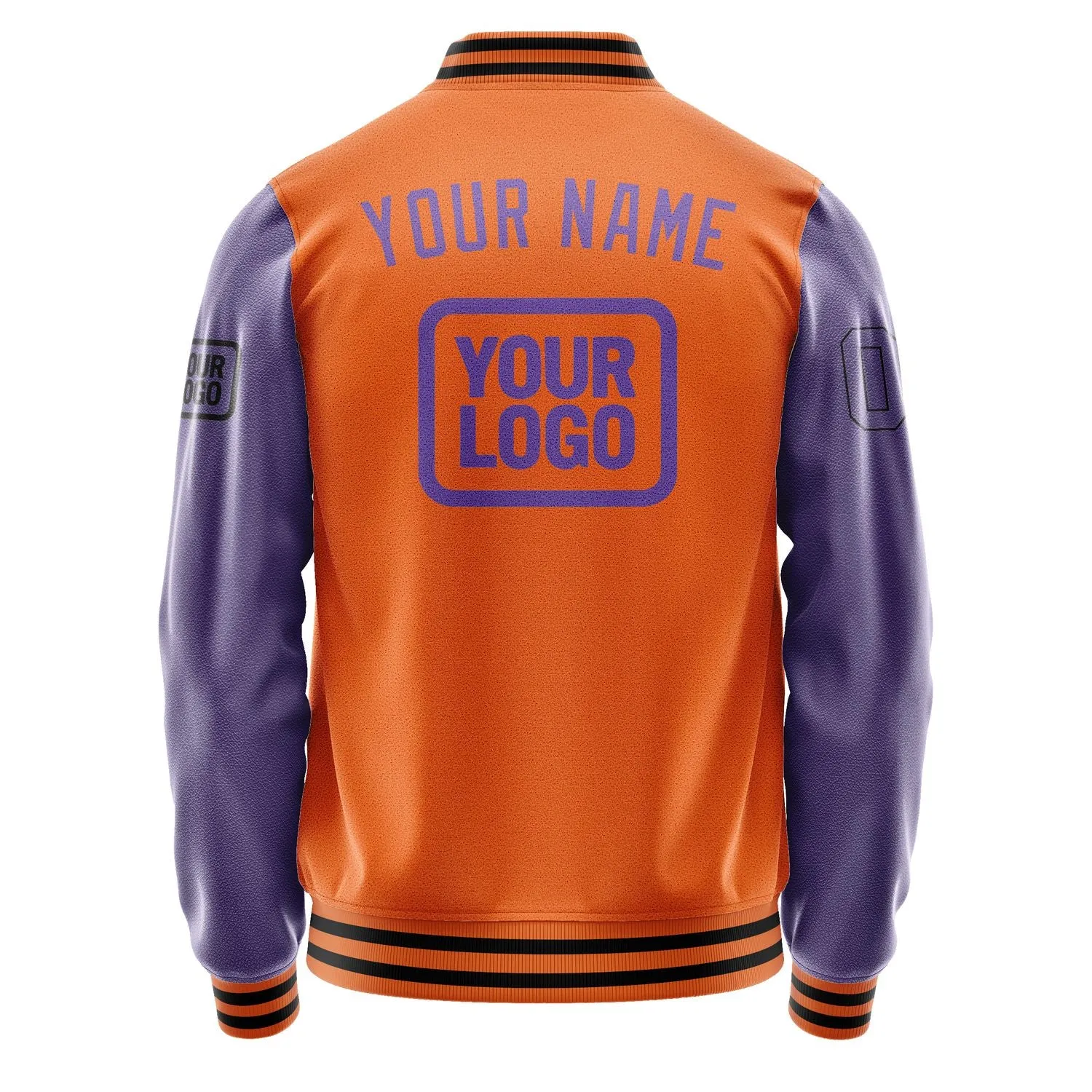 Custom Orange Light Purple Jacket sold by Tailorly product image thumbnail 4