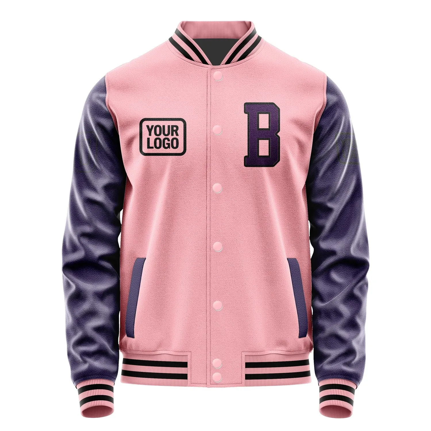 Custom Light Pink Purple Jacket sold by Tailorly product image thumbnail 2