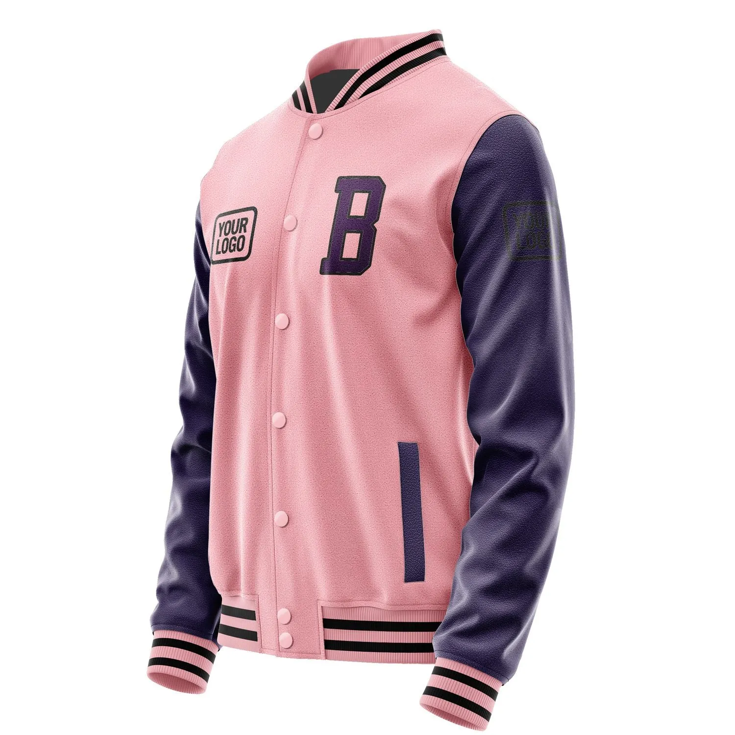 Custom Light Pink Purple Jacket sold by Tailorly product image thumbnail 3