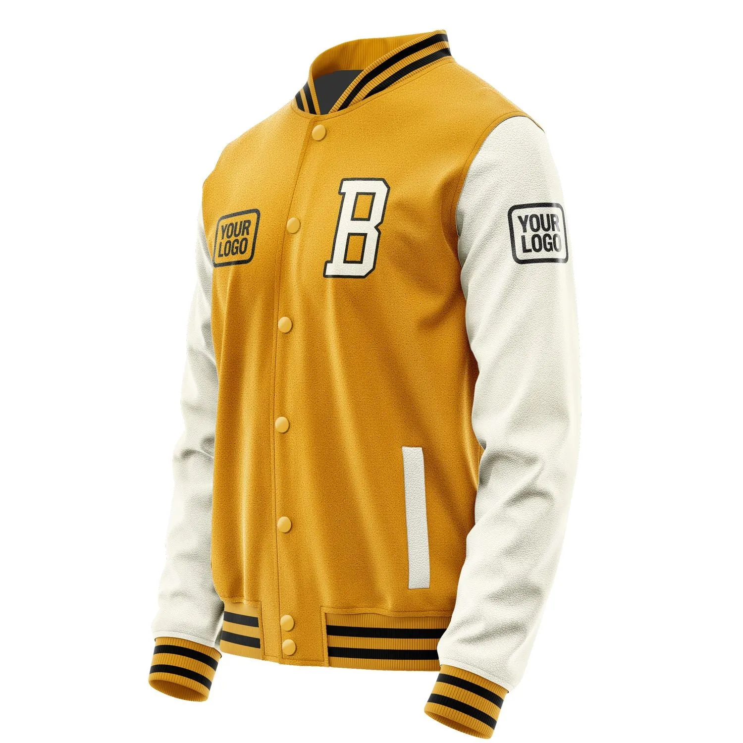 Custom Yellow Cream Jacket sold by Tailorly product image thumbnail 3