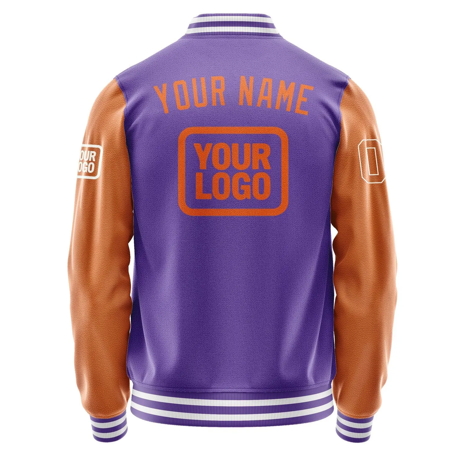 Custom Light Purple Orange Jacket sold by Tailorly product image thumbnail 4