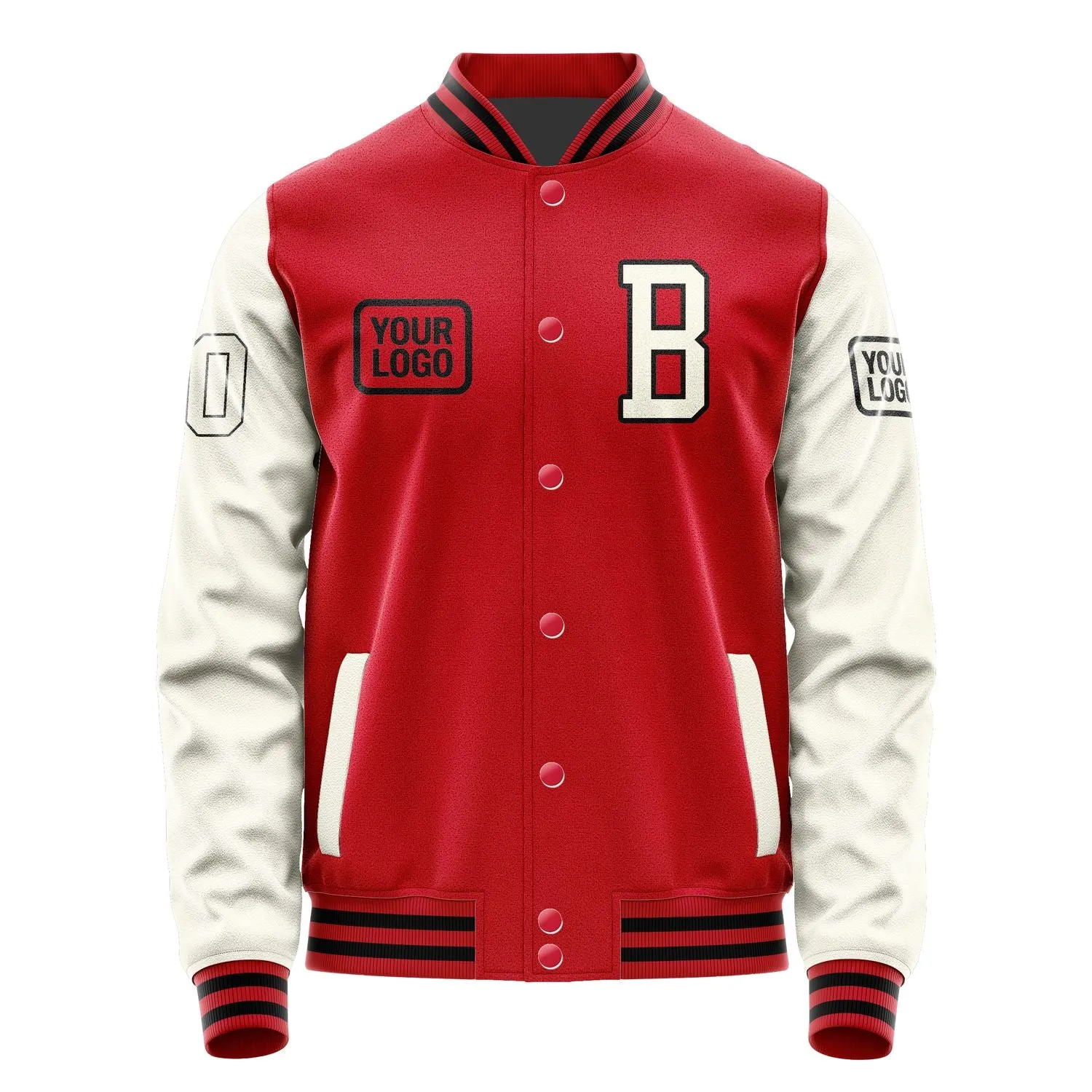 Custom Red Cream Jacket sold by Tailorly product image thumbnail 2