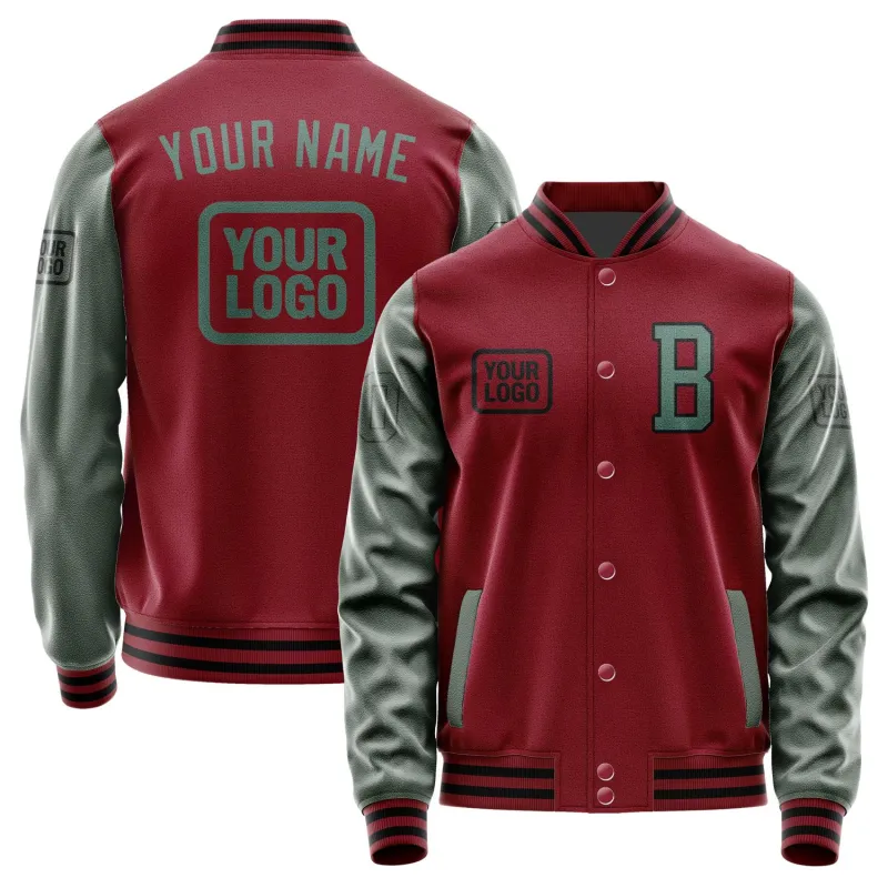 Custom Crimson Red Blue Green Jacket sold by Tailorly