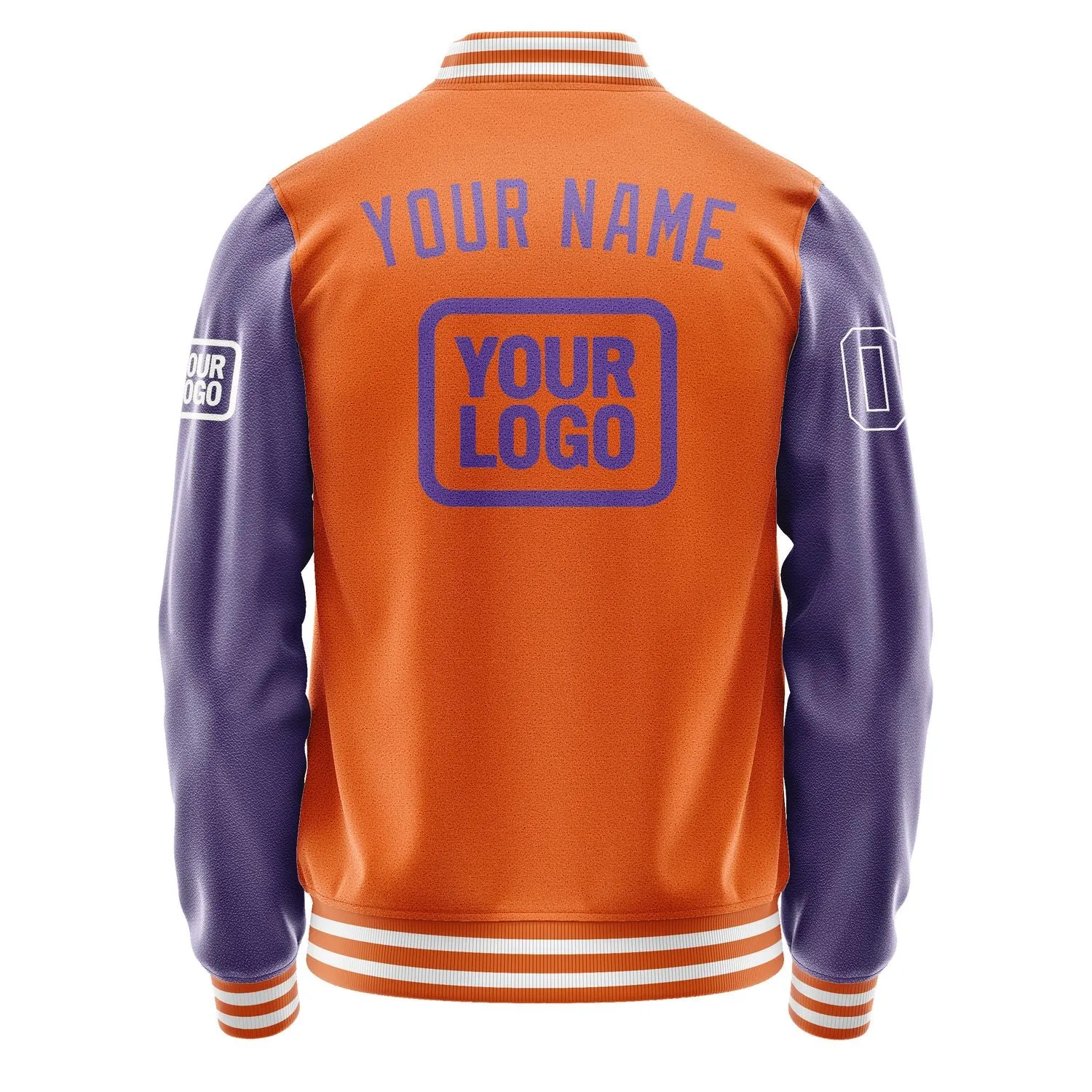 Custom Orange Light Purple Jacket sold by Tailorly product image thumbnail 4
