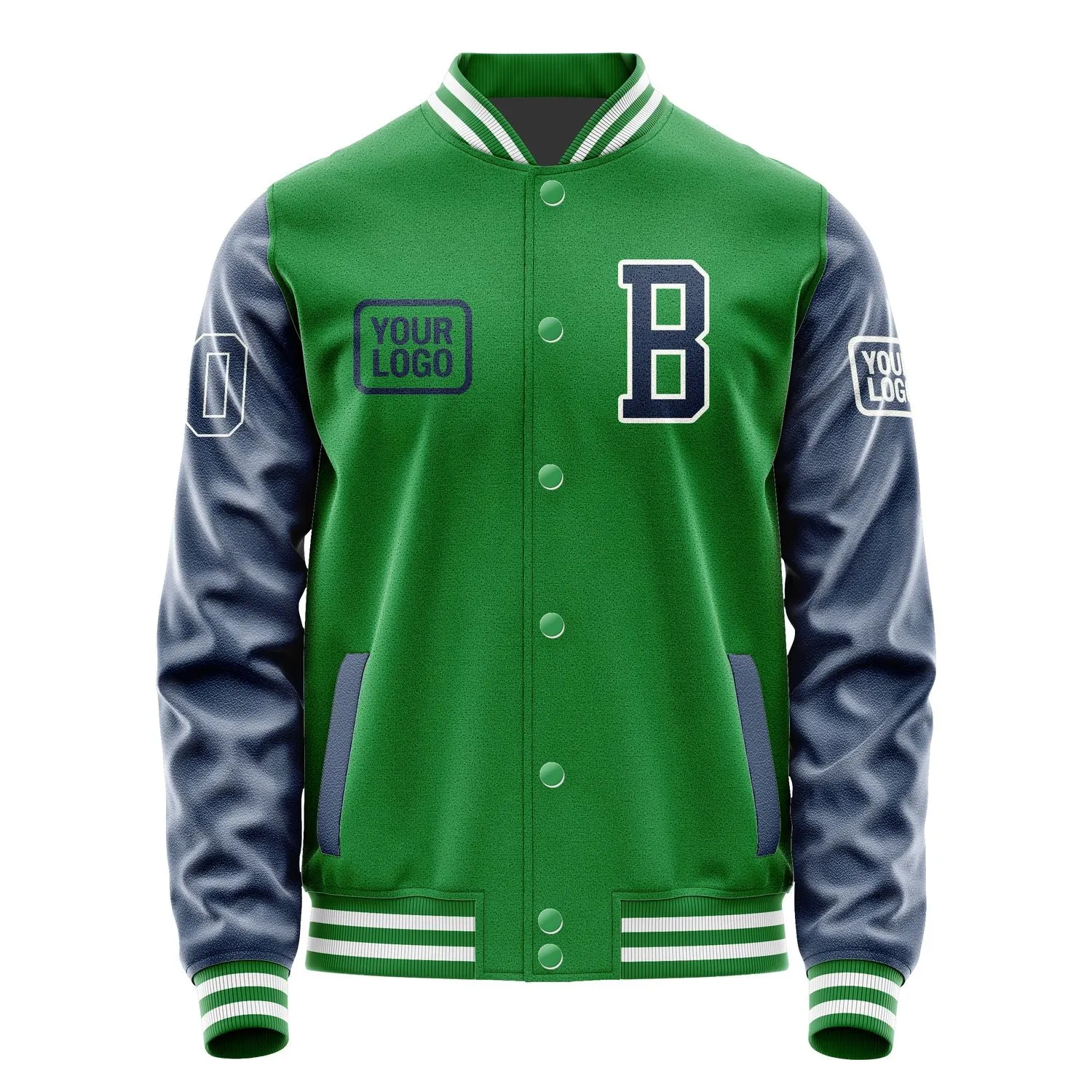 Custom Emerald Green Blue Jacket sold by Tailorly product image thumbnail 2