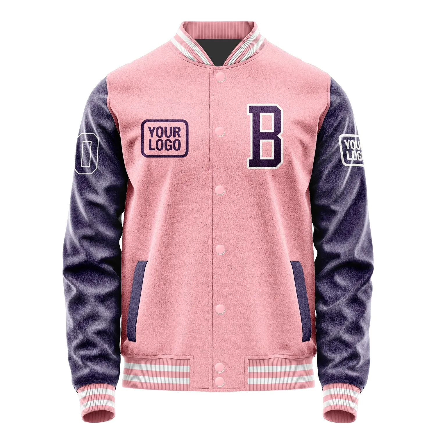 Custom Light Pink Purple Jacket sold by Tailorly product image thumbnail 2