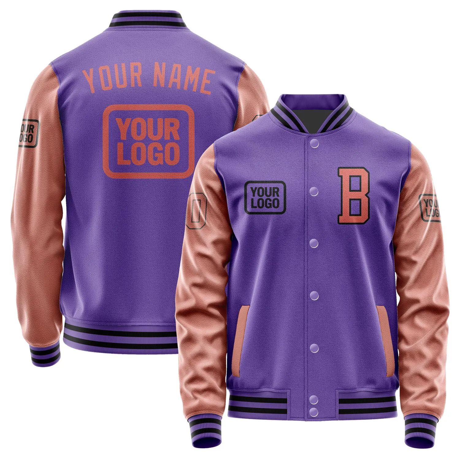 Custom Light Purple Copper Rose Jacket sold by Tailorly