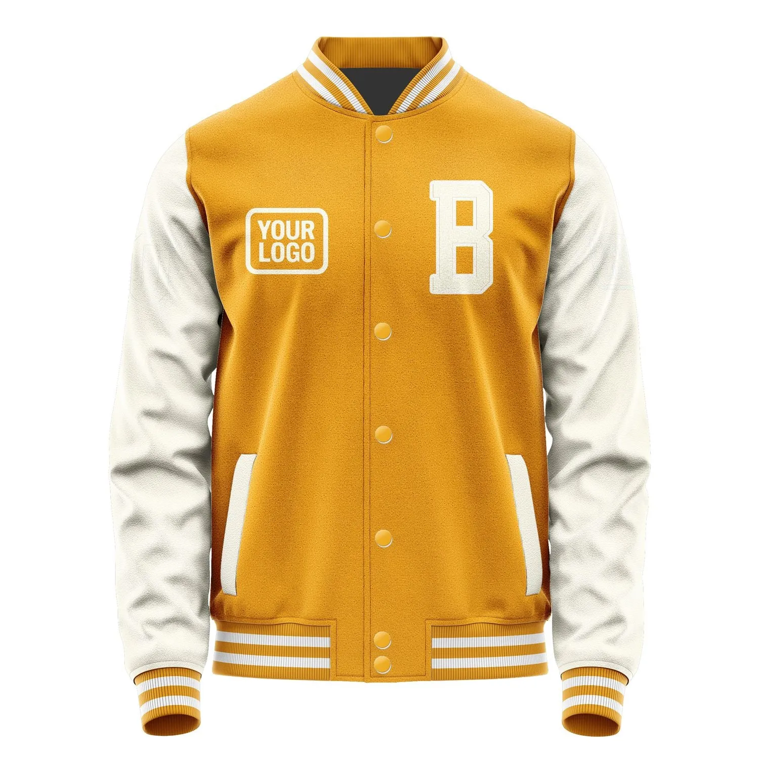 Custom Yellow Cream Jacket sold by Tailorly product image thumbnail 2