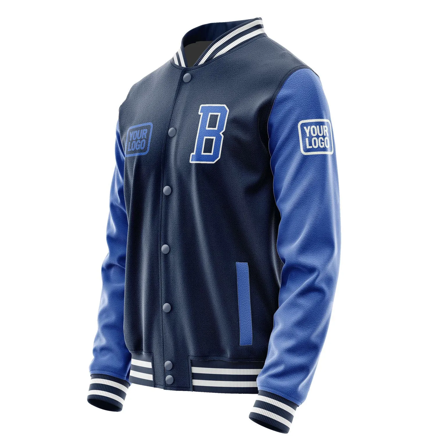 Custom Blue Sky Blue Jacket sold by Tailorly product image thumbnail 3