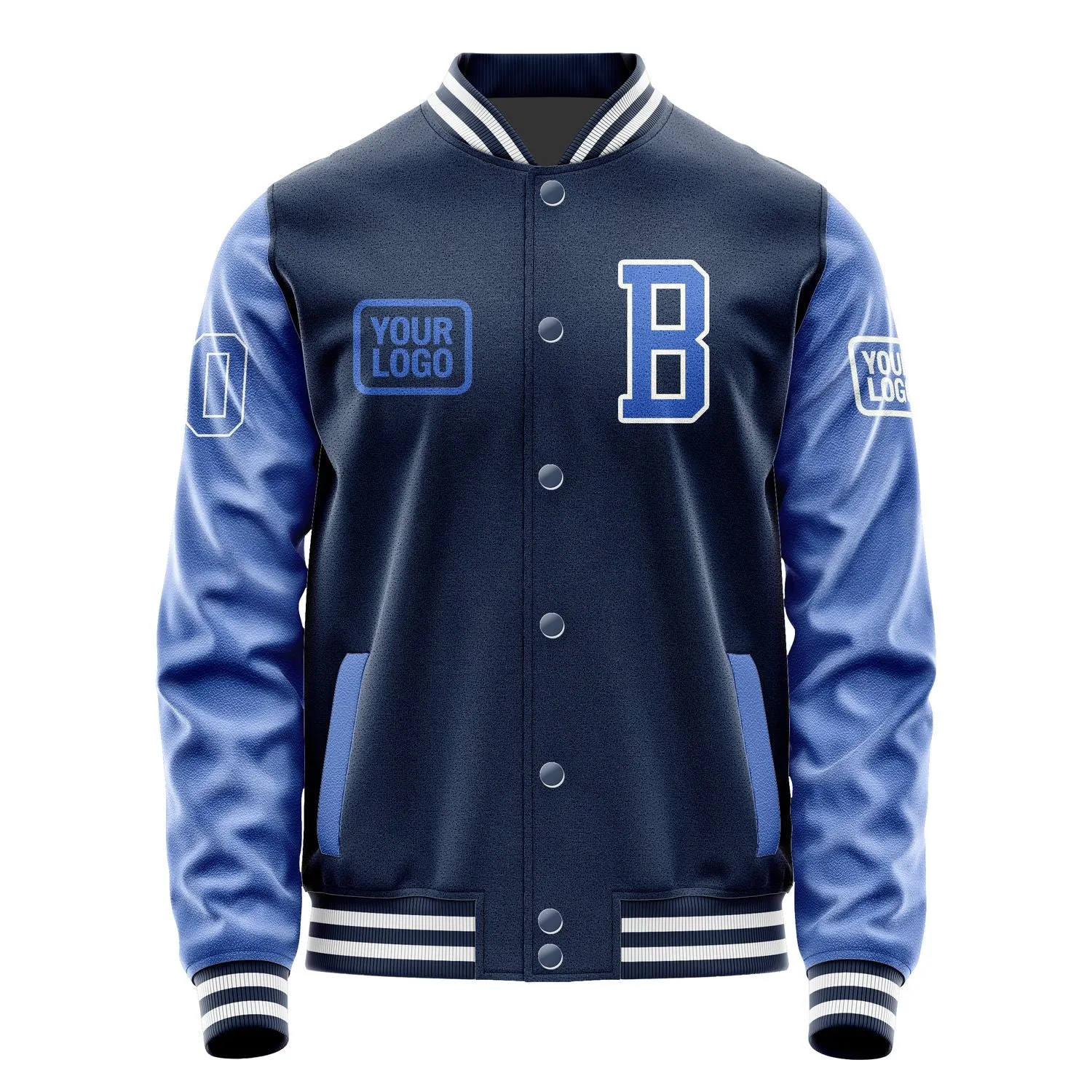 Custom Blue Sky Blue Jacket sold by Tailorly product image thumbnail 2