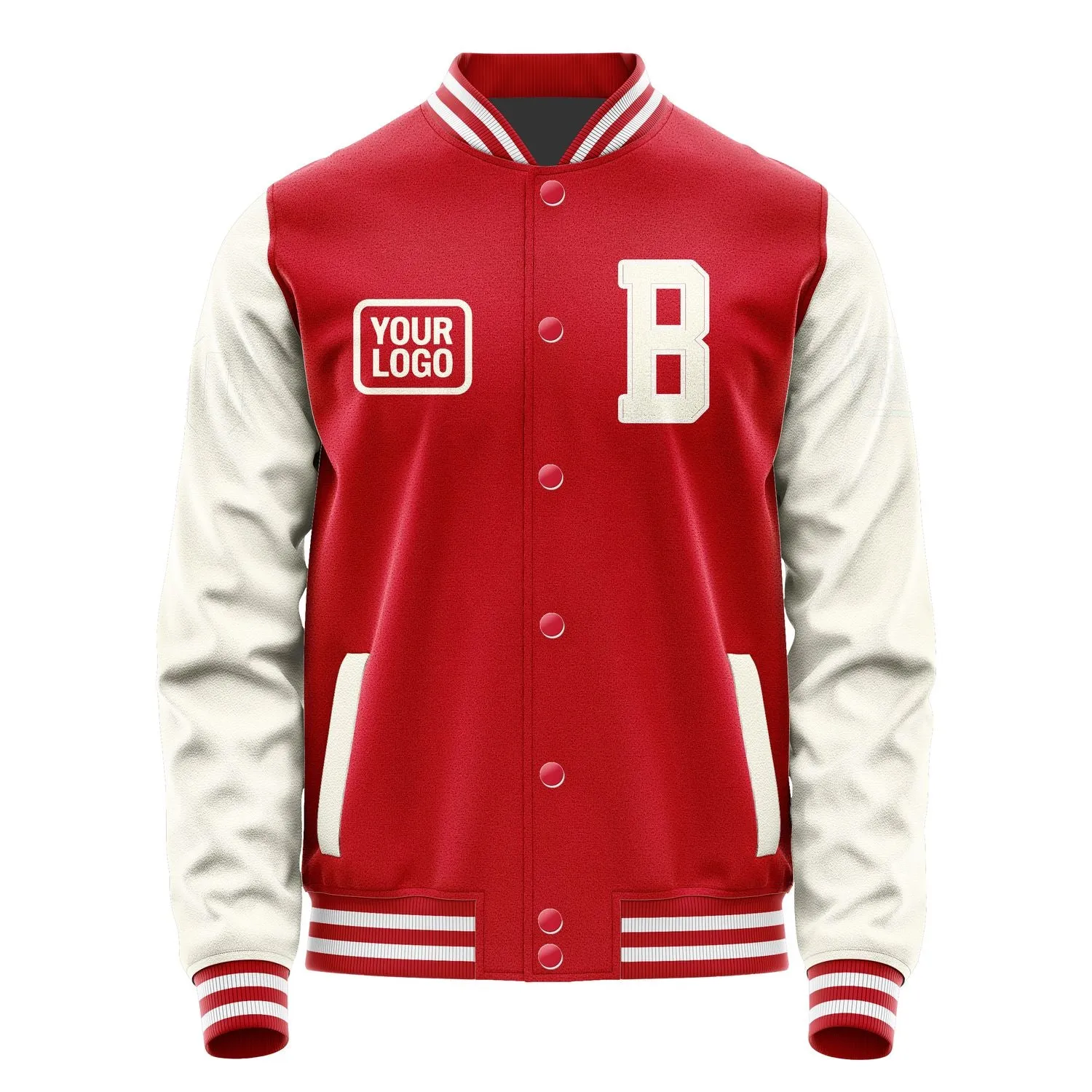 Custom Red Cream Jacket sold by Tailorly product image thumbnail 2