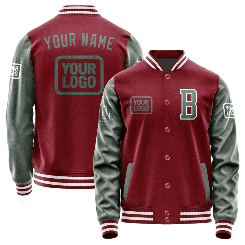 Custom Crimson Red Blue Green Jacket sold by Tailorly