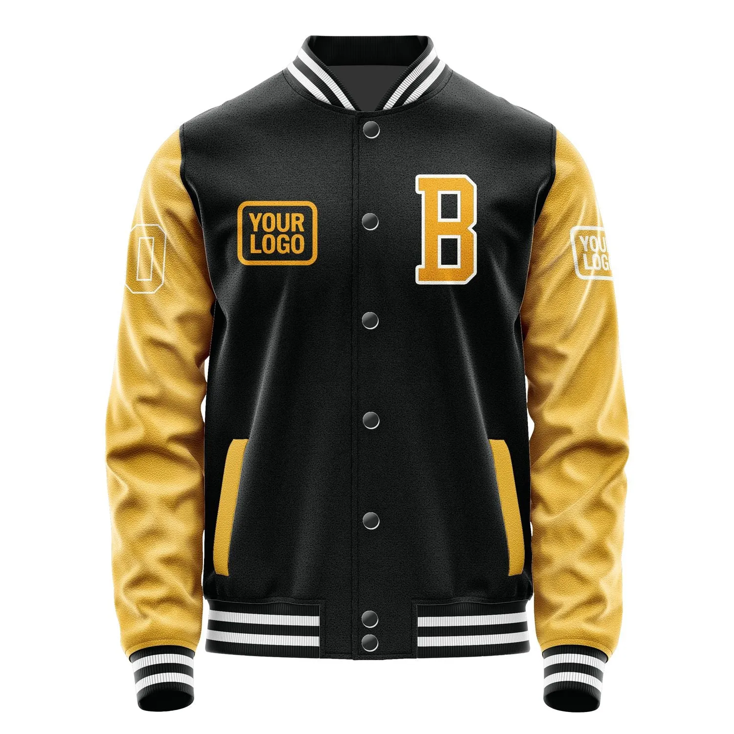 Custom Black Yellow Jacket sold by Tailorly product image thumbnail 2