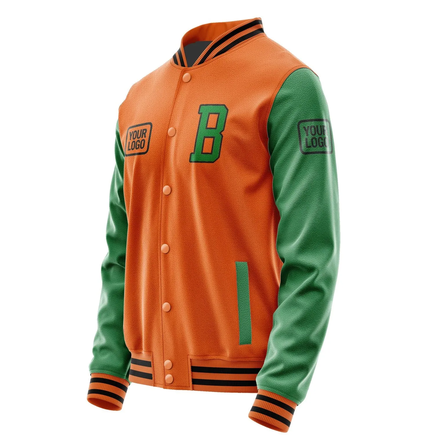 Custom Orange Emerald Green Jacket sold by Tailorly product image thumbnail 3