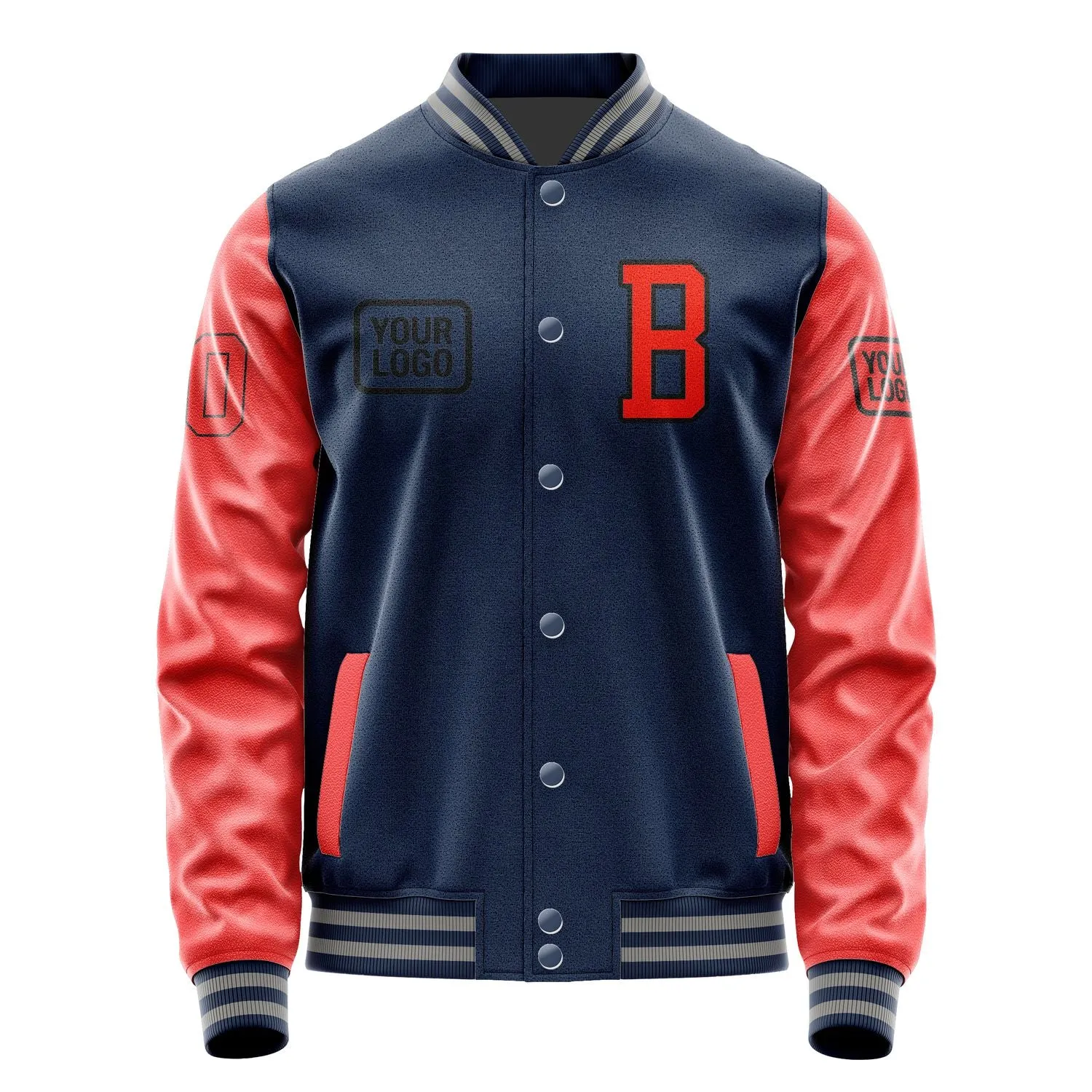 Custom Blue Orange Red Jacket sold by Tailorly product image thumbnail 2