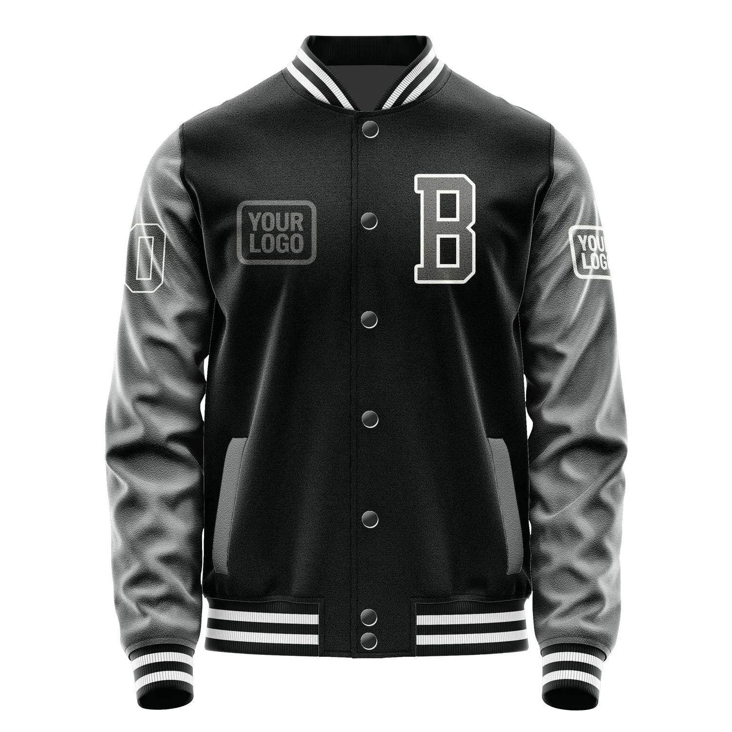 Custom Black Dark Grey Jacket sold by Tailorly product image thumbnail 2