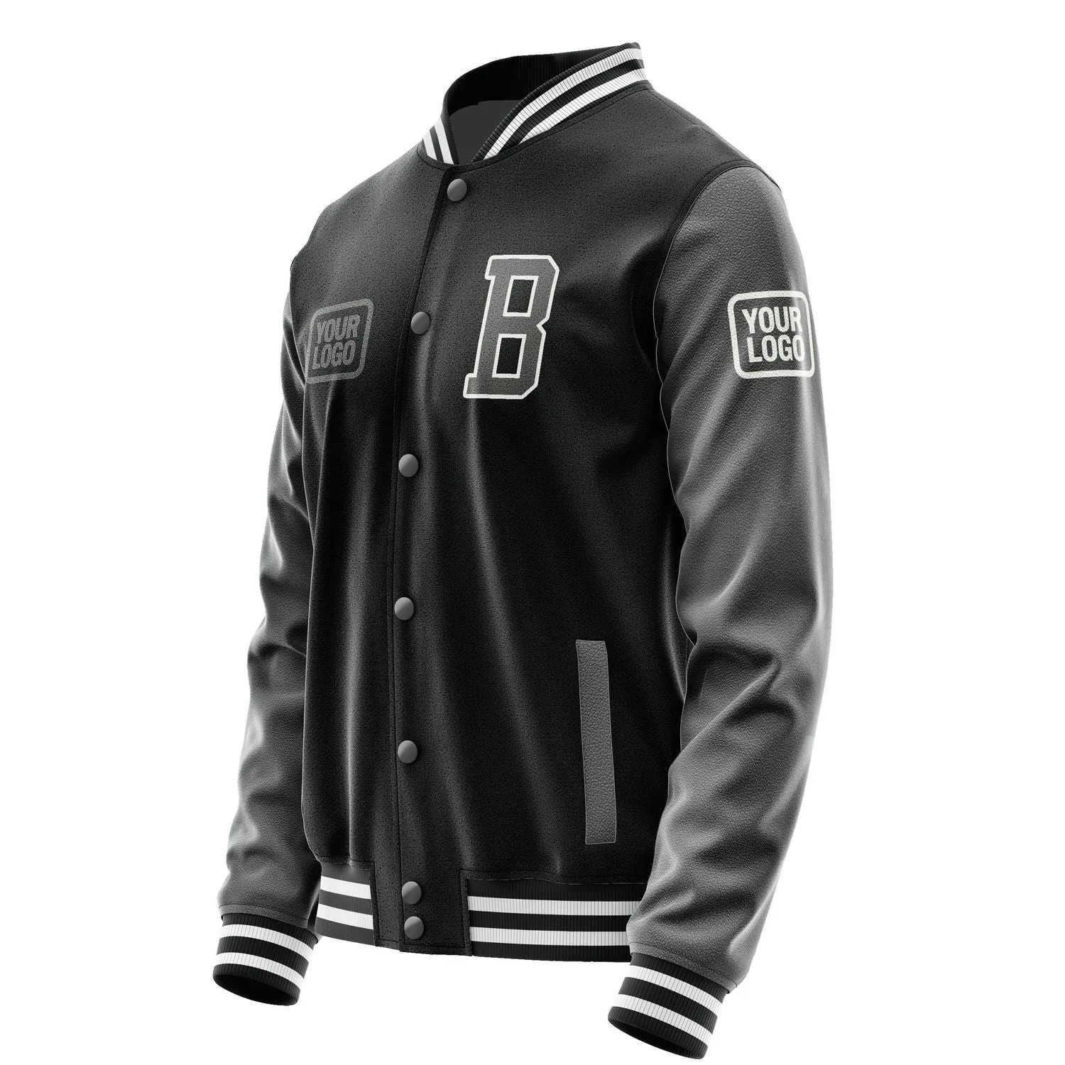 Custom Black Dark Grey Jacket sold by Tailorly product image thumbnail 3