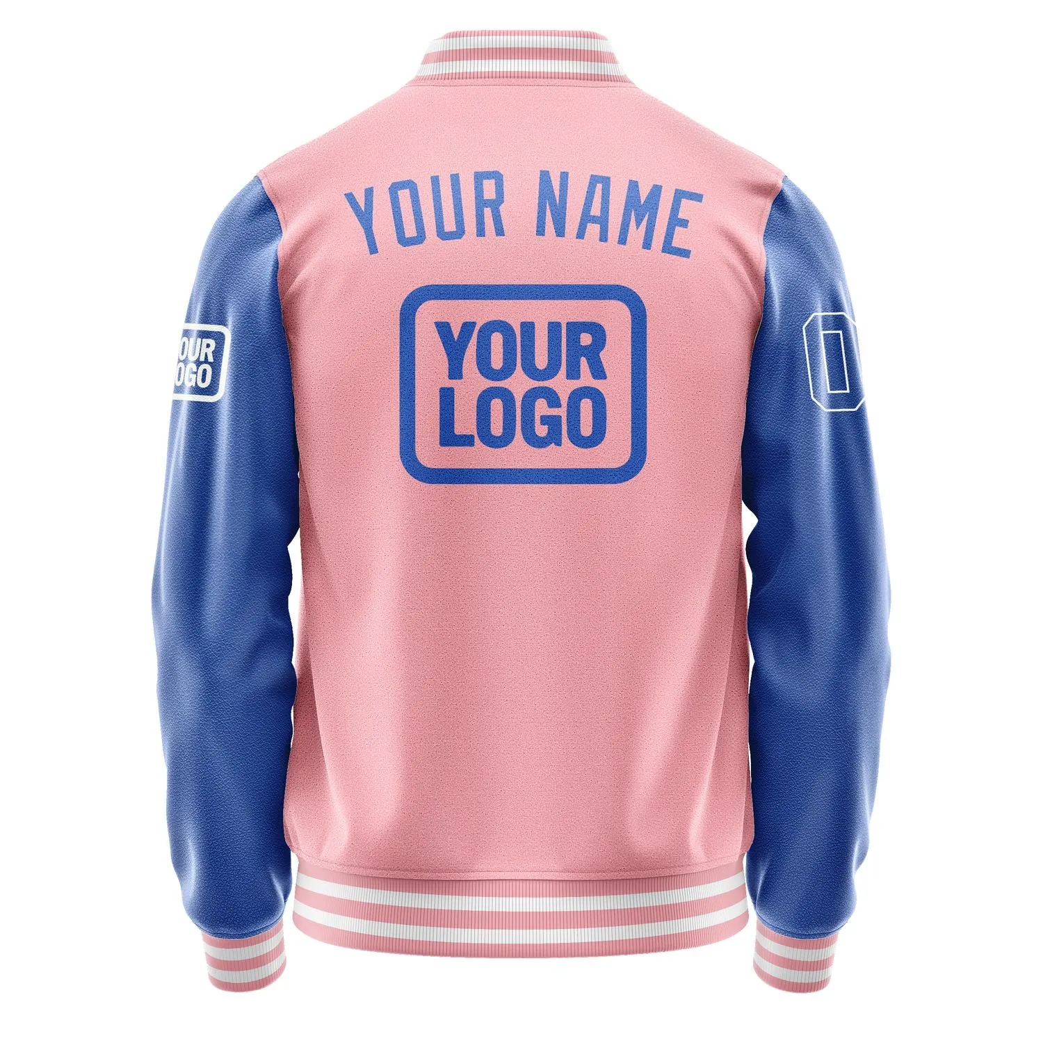 Custom Light Pink Sky Blue Jacket sold by Tailorly product image thumbnail 4