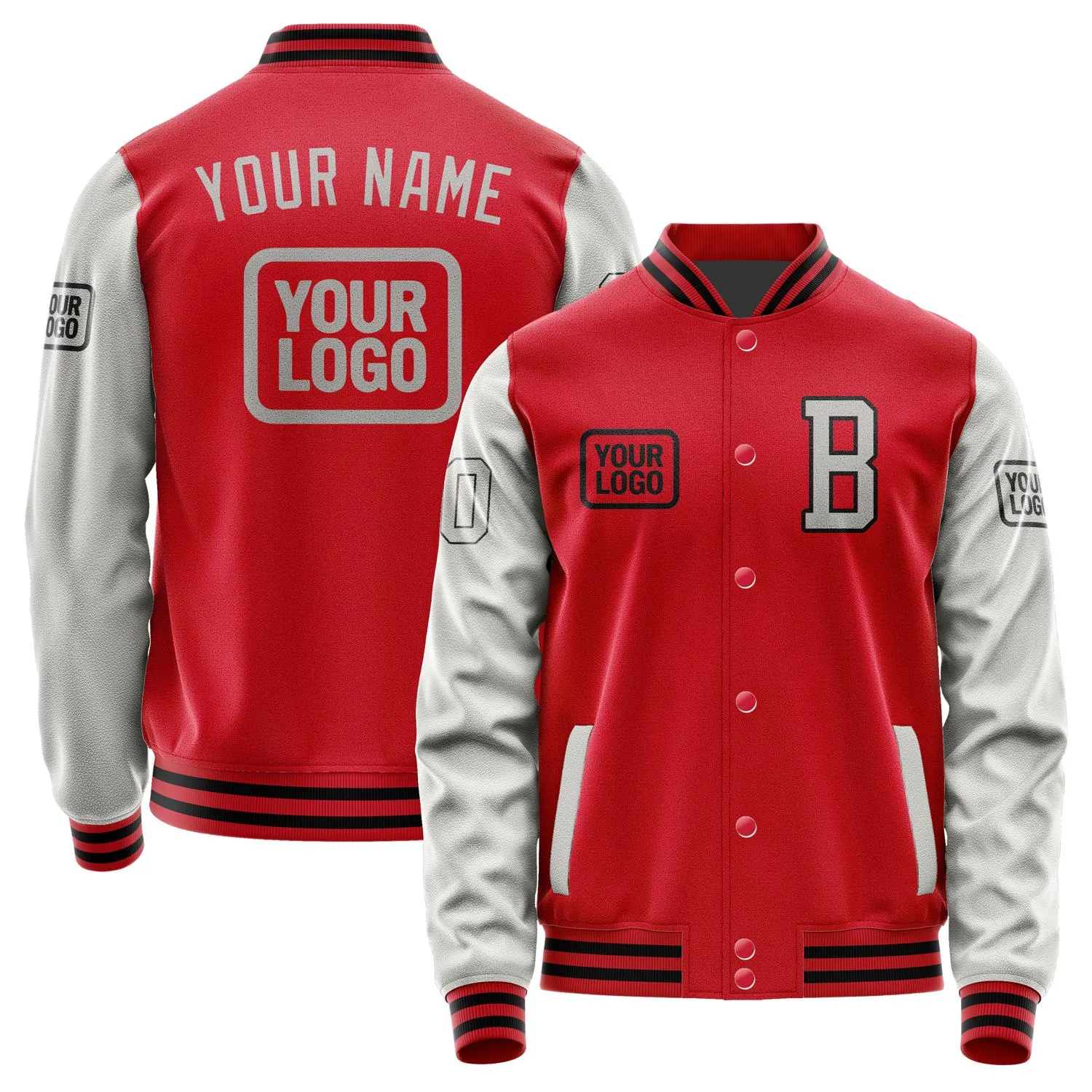 Custom Red Gray Jacket sold by Tailorly