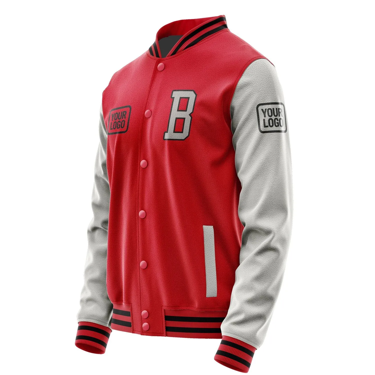 Custom Red Gray Jacket sold by Tailorly product image thumbnail 3