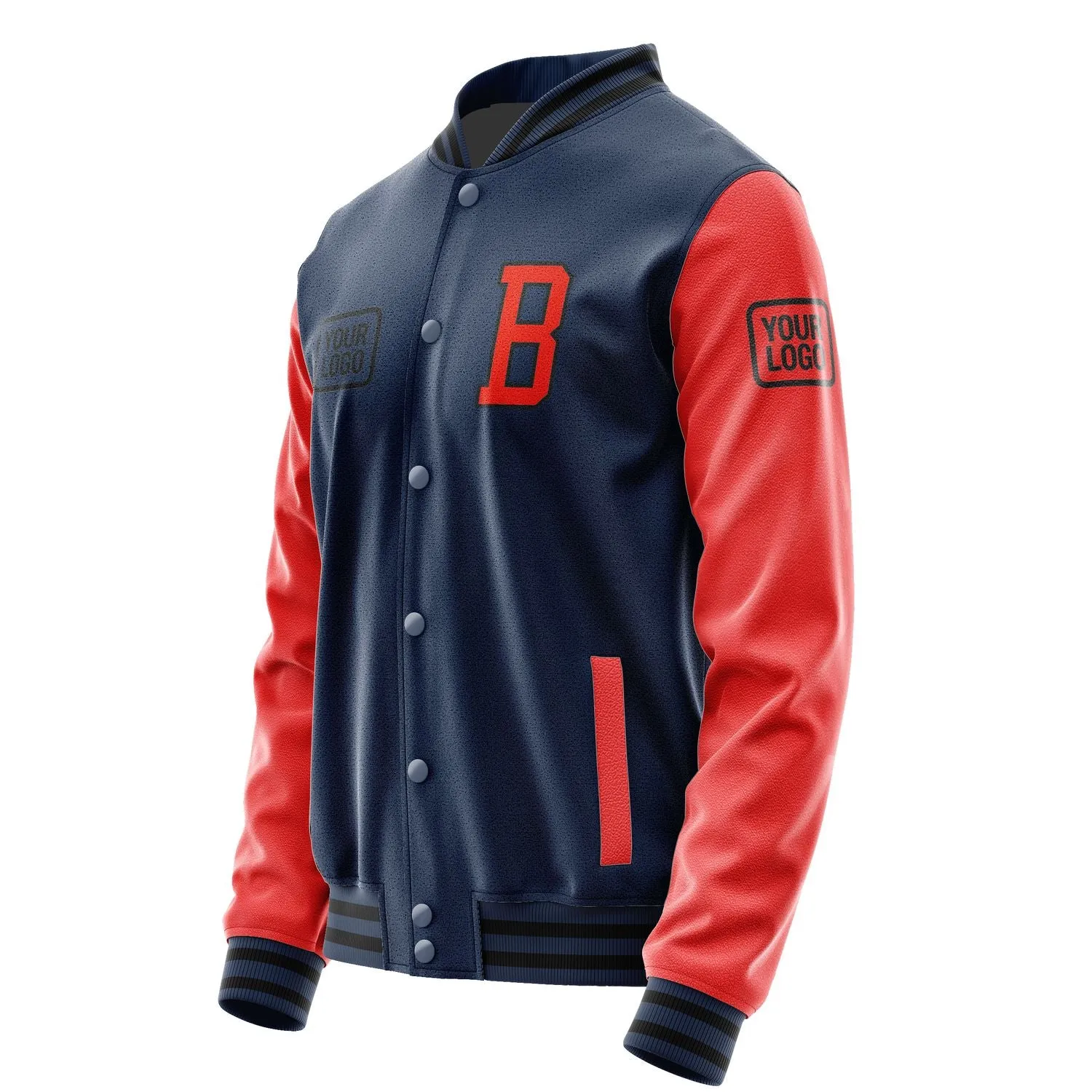 Custom Blue Orange Red Jacket sold by Tailorly product image thumbnail 3