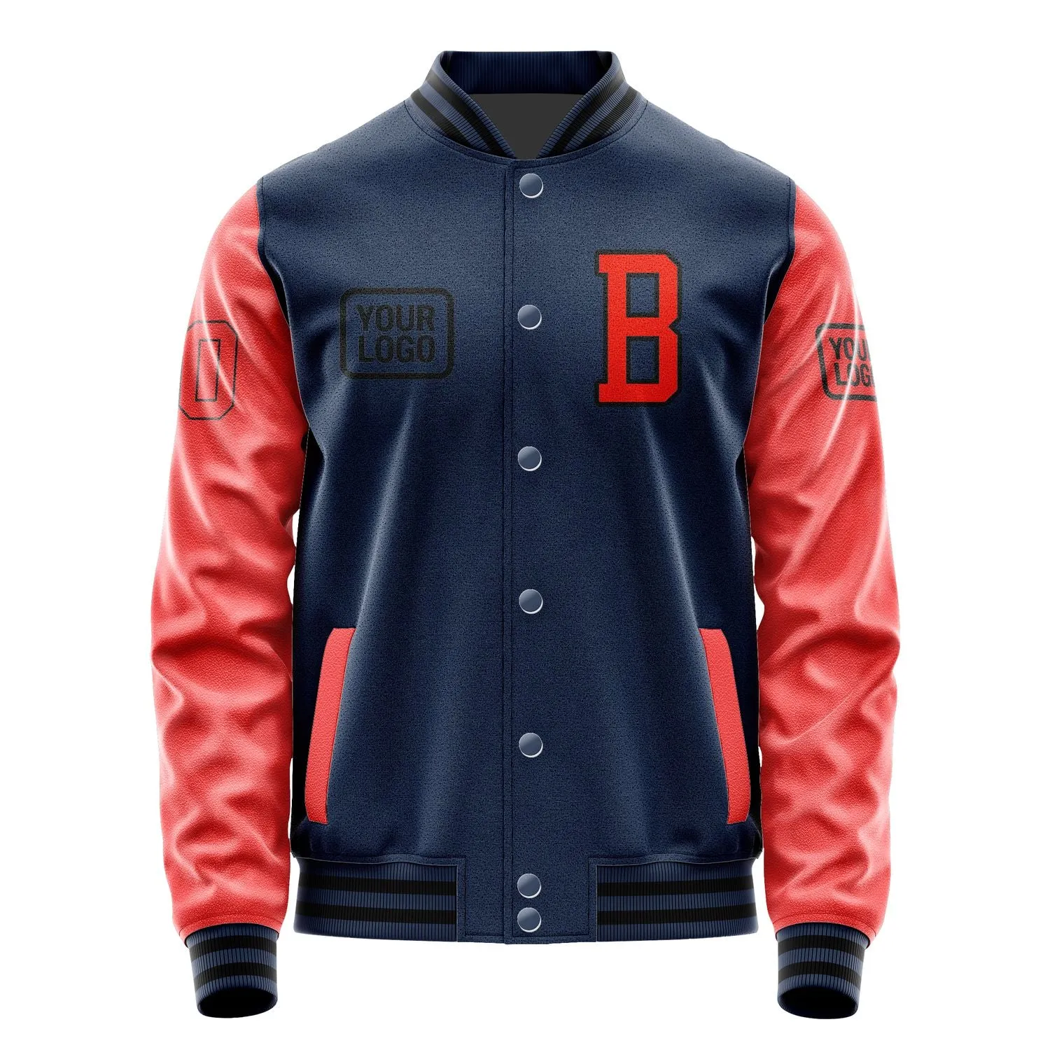 Custom Blue Orange Red Jacket sold by Tailorly product image thumbnail 2