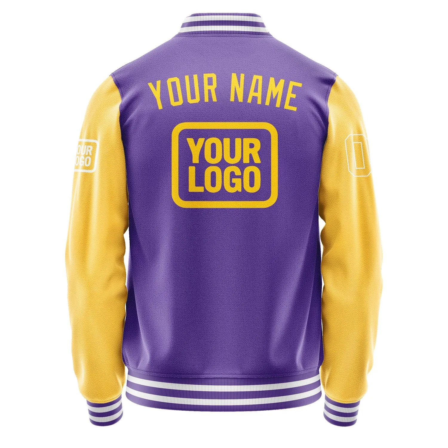 Custom Light Purple Gold Jacket sold by Tailorly product image thumbnail 4