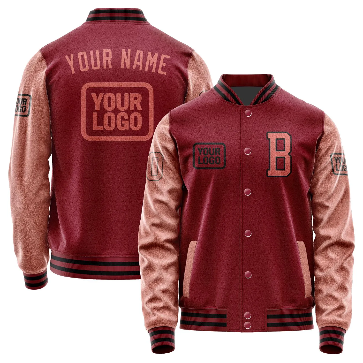 Custom Crimson Red Copper Rose Jacket sold by Tailorly