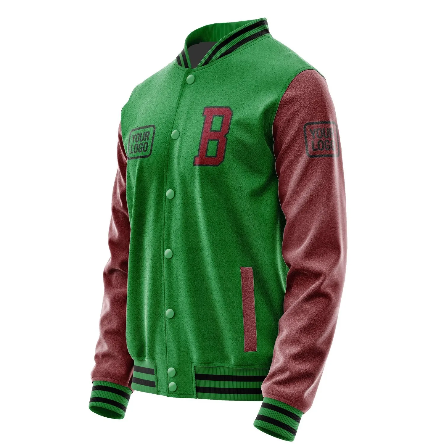 Custom Emerald Green Crimson Red Jacket sold by Tailorly product image thumbnail 3