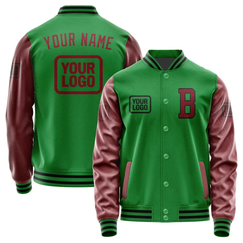 Custom Emerald Green Crimson Red Jacket sold by Tailorly