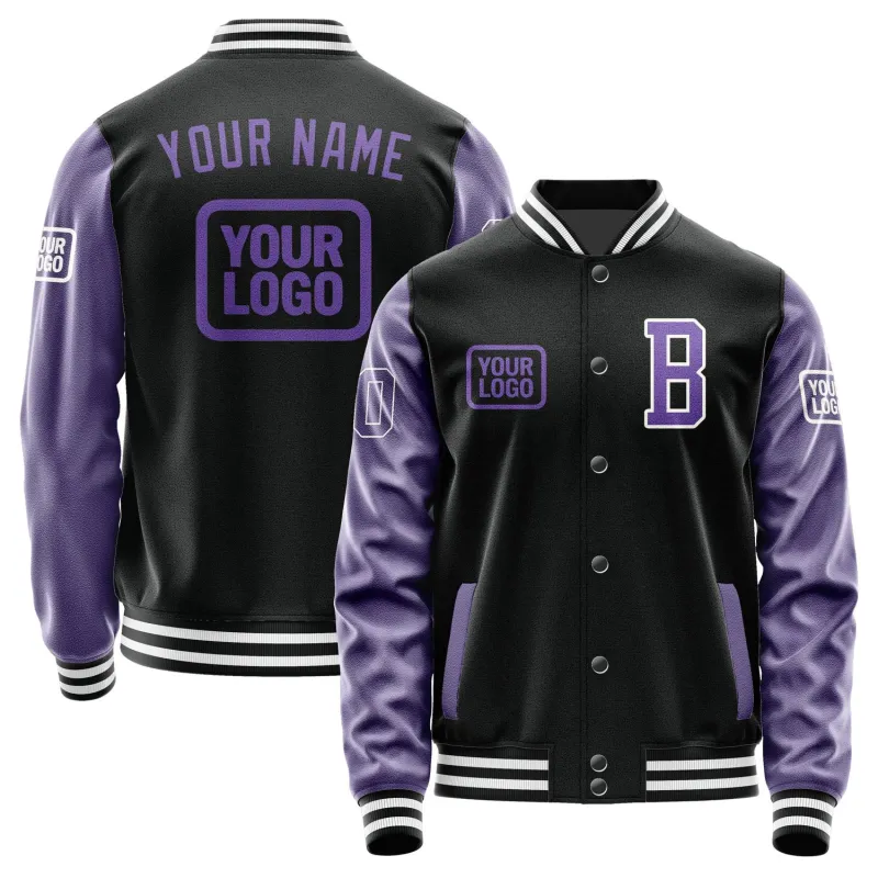 Custom Black Light Purple Jacket sold by Tailorly