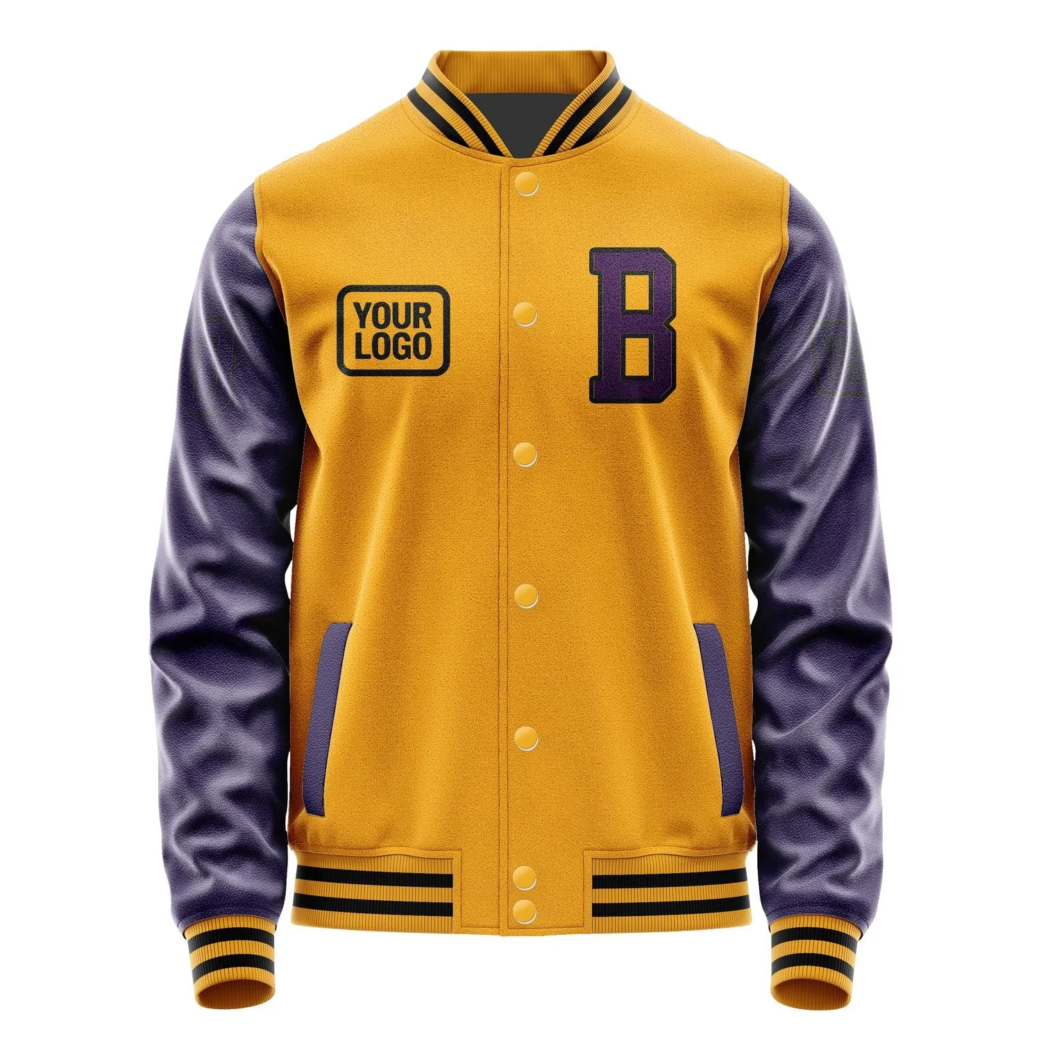 Custom Yellow Purple Jacket sold by Tailorly product image thumbnail 2