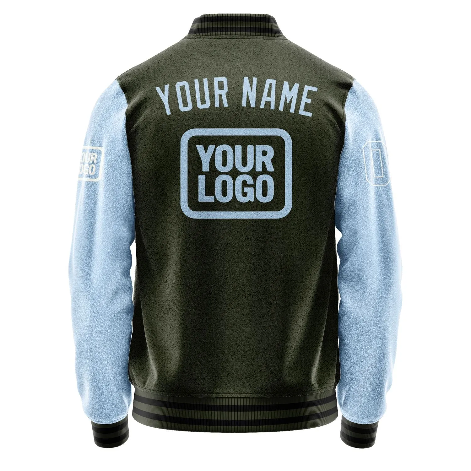 Custom Olive Light Blue Jacket sold by Tailorly product image thumbnail 4