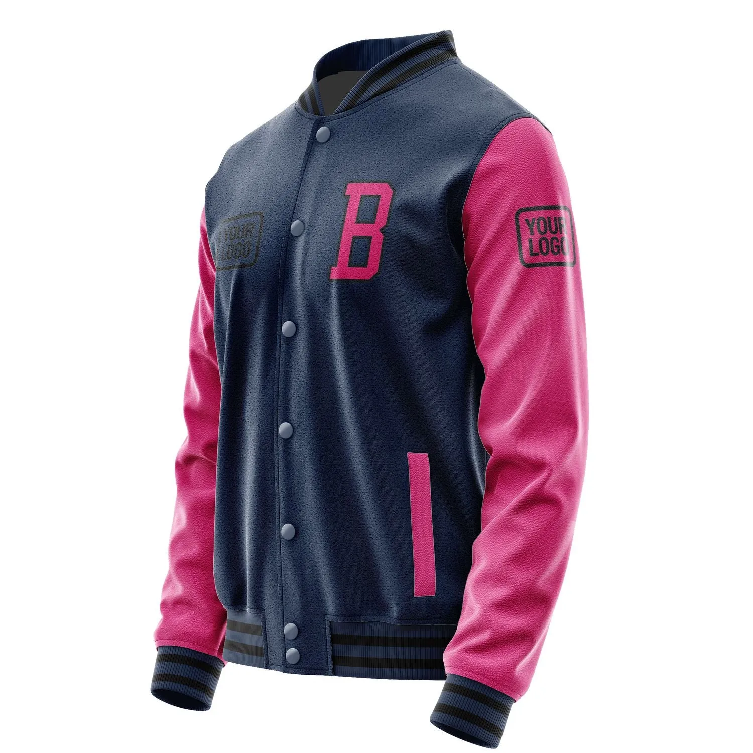 Custom Blue Pink Jacket sold by Tailorly product image thumbnail 3