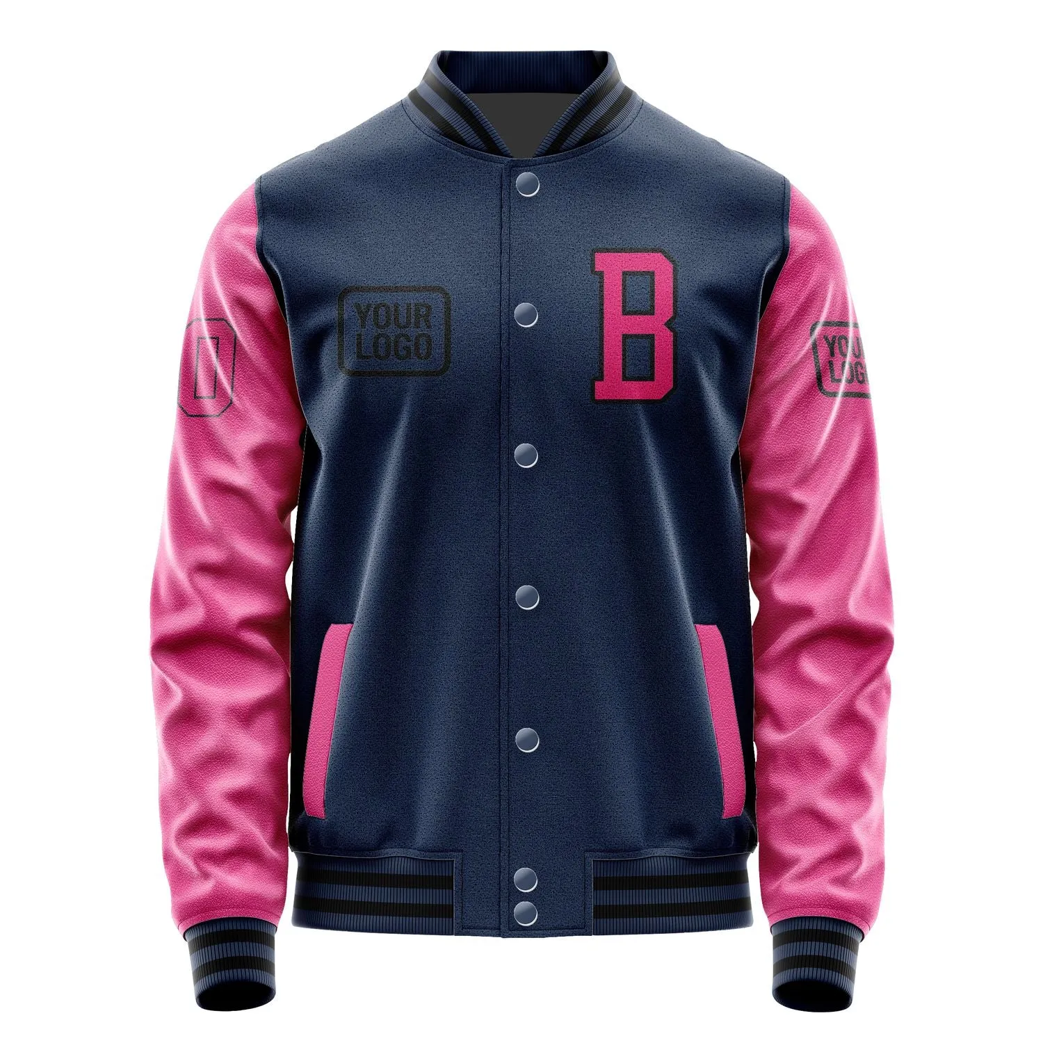 Custom Blue Pink Jacket sold by Tailorly product image thumbnail 2
