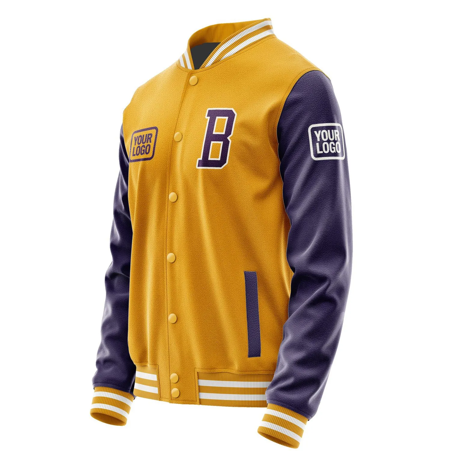 Custom Yellow Purple Jacket sold by Tailorly product image thumbnail 3